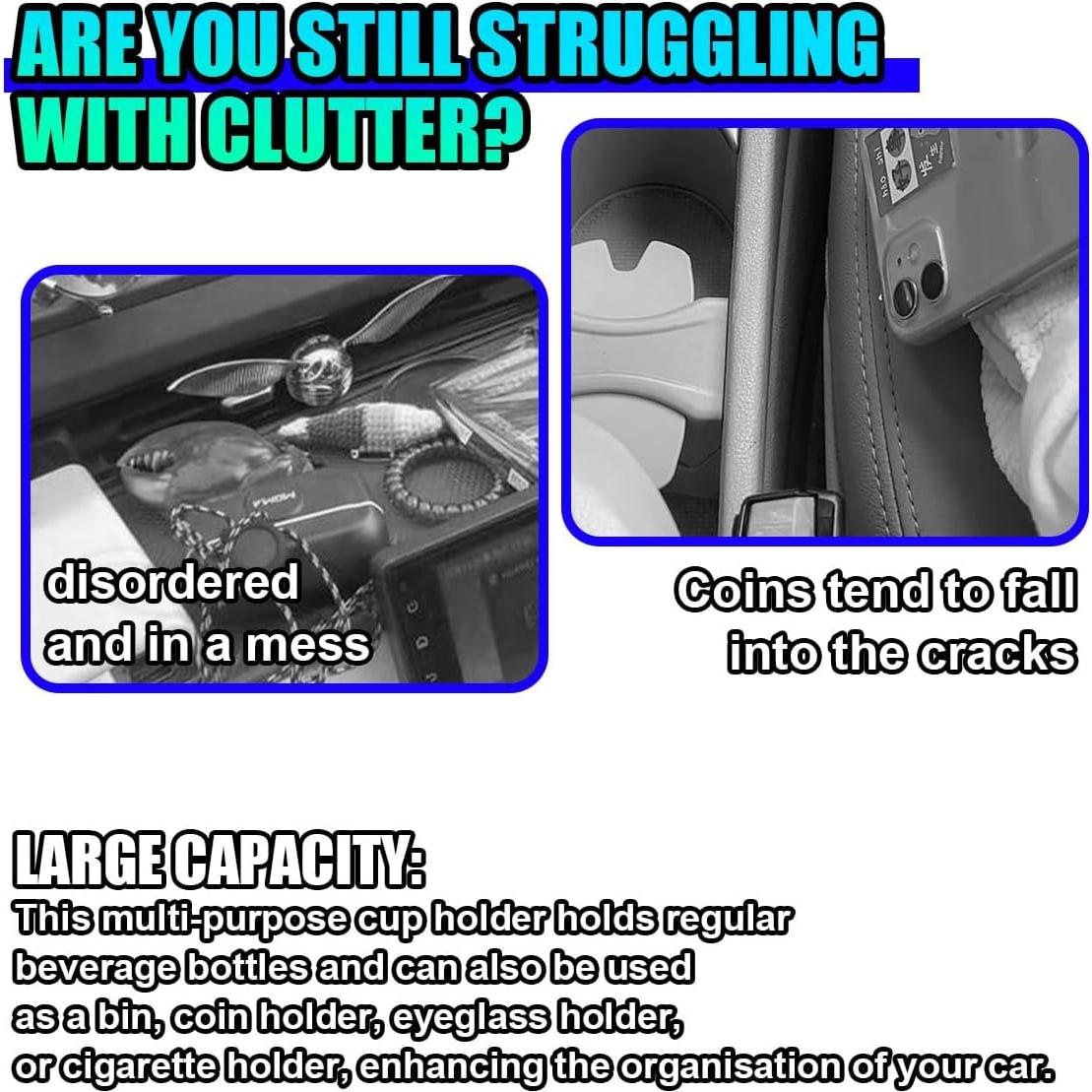 Soporte de Taza para Auto UHANBUT Colgante Negro Multifuncional