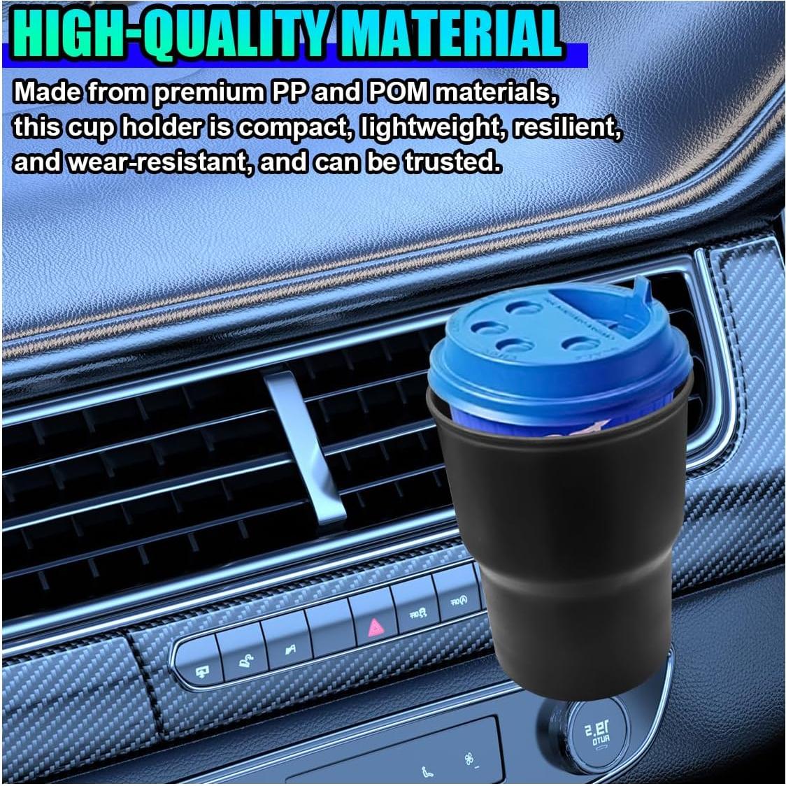 Soporte de Taza para Auto UHANBUT Colgante Negro Multifuncional