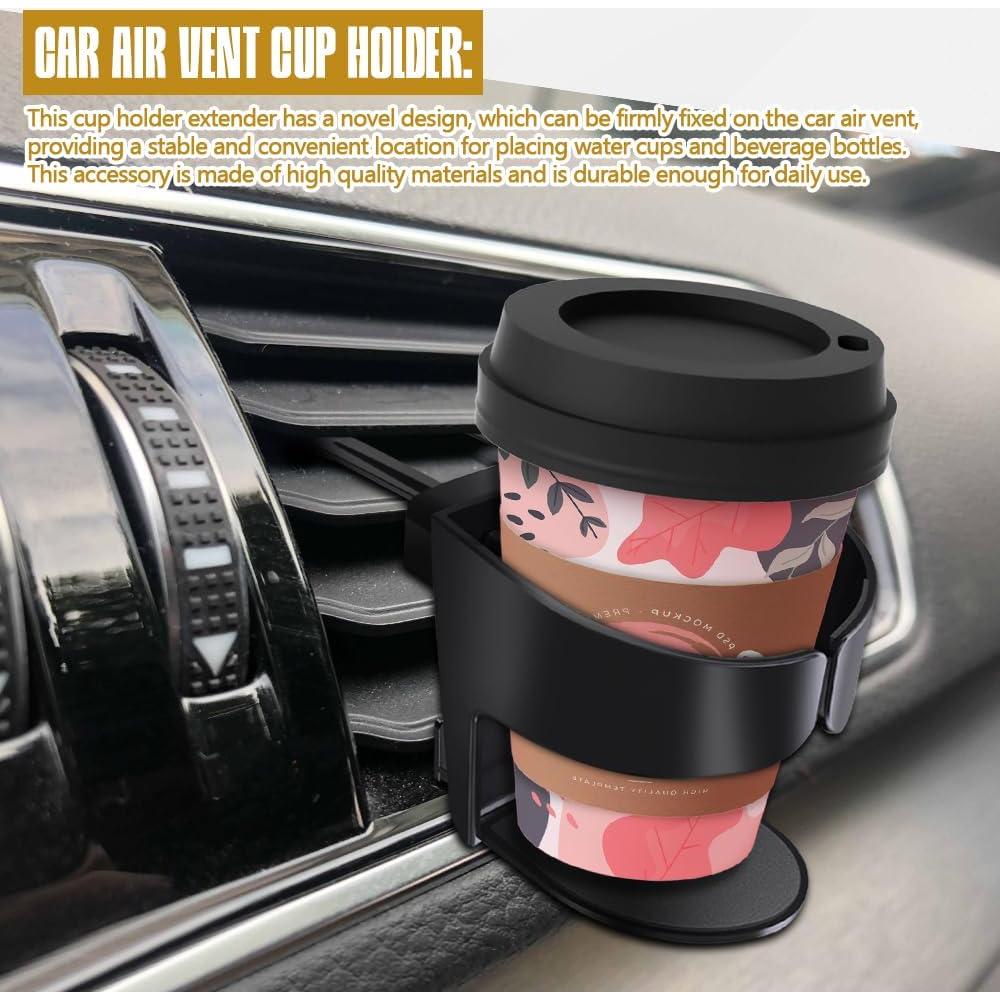 Soporte para Taza de Auto PACLVIO Ajustable para Ventilación