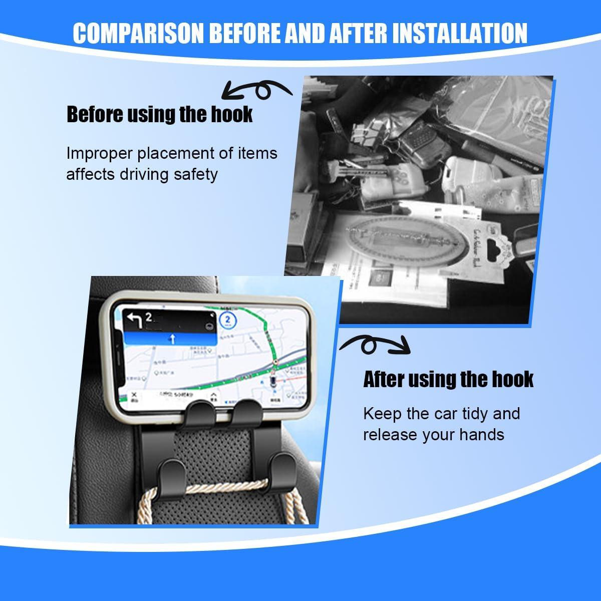 Soporte para Taza en Reposacabezas de Auto TNAIYH 2PCS