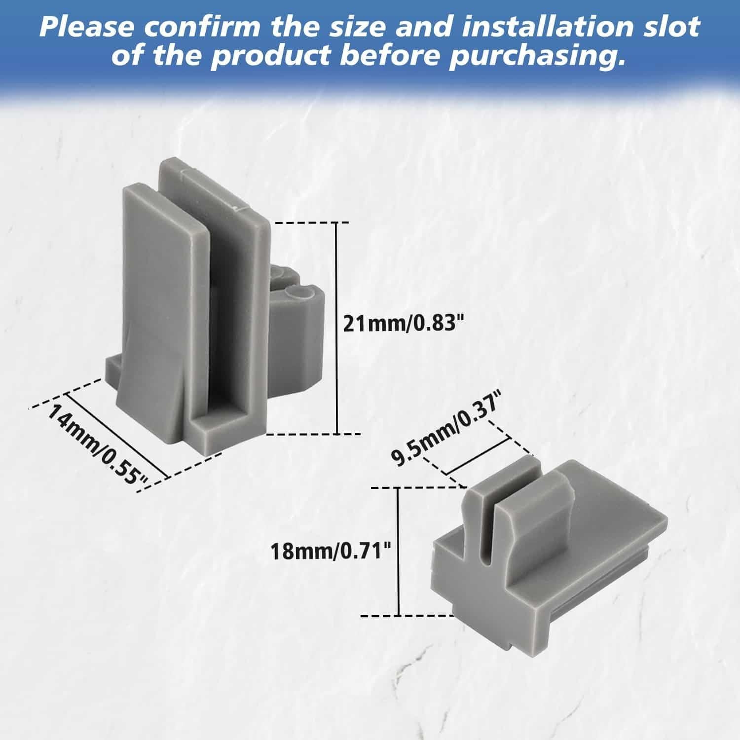 Clip Sujetador de Taza OICCTBF Gris para Consola Chevy/GMC 2000-2006