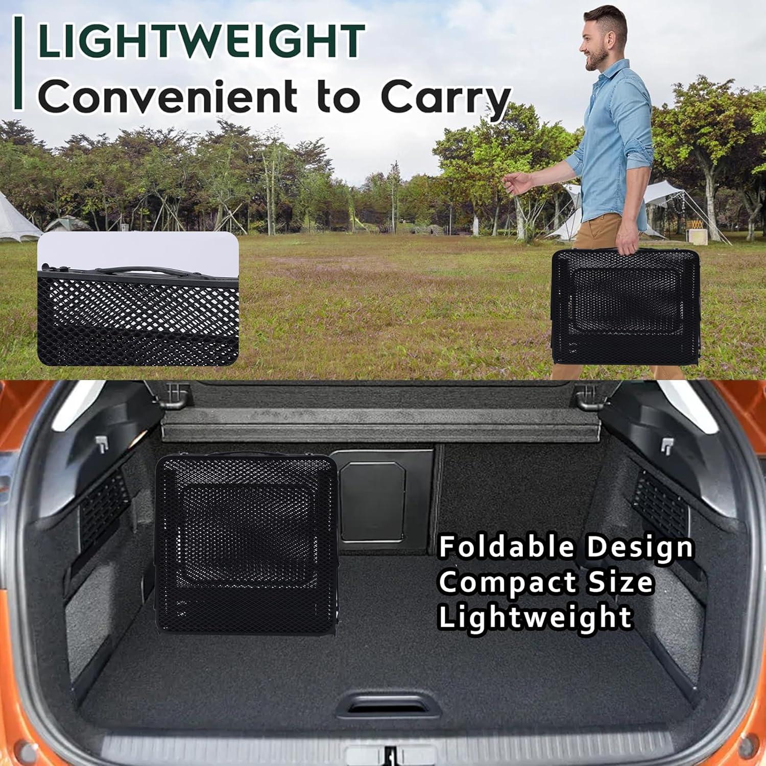 Camping Table, Compact Folding Table, Tailgate Grill Table, Outdoor Tables, Camping Tables That Fold Up Lightweight, with 4 Side Tables & Mesh Net for BBQ, Camping