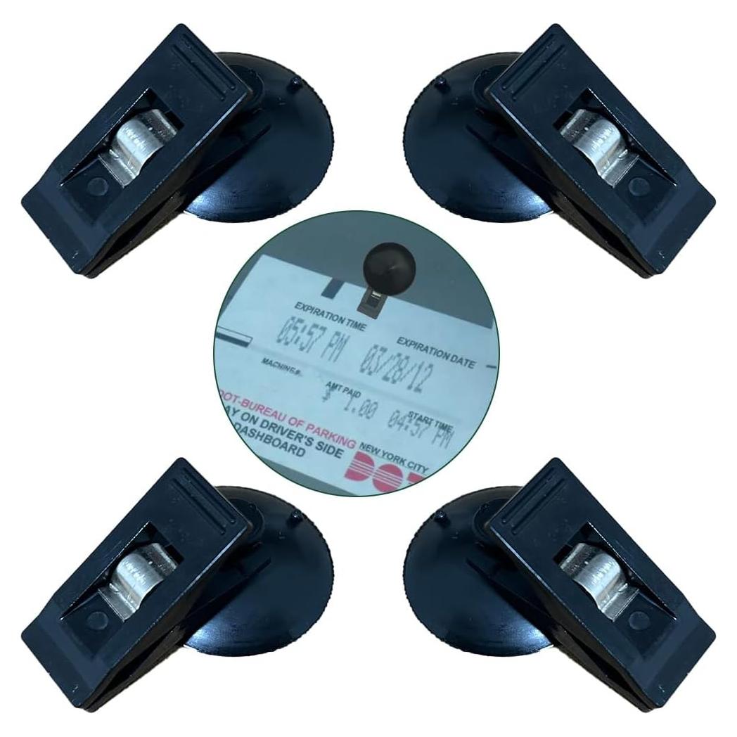 Juego de 4 Clips para Tickets de Parabrisas BCDHAMATE