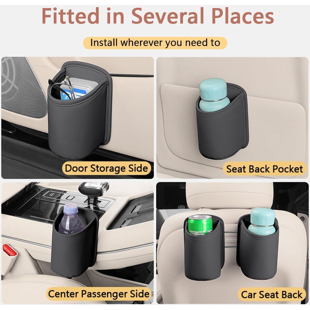 LECART Soporte para Tazas de Puertas de Auto - Set de 2 Piezas