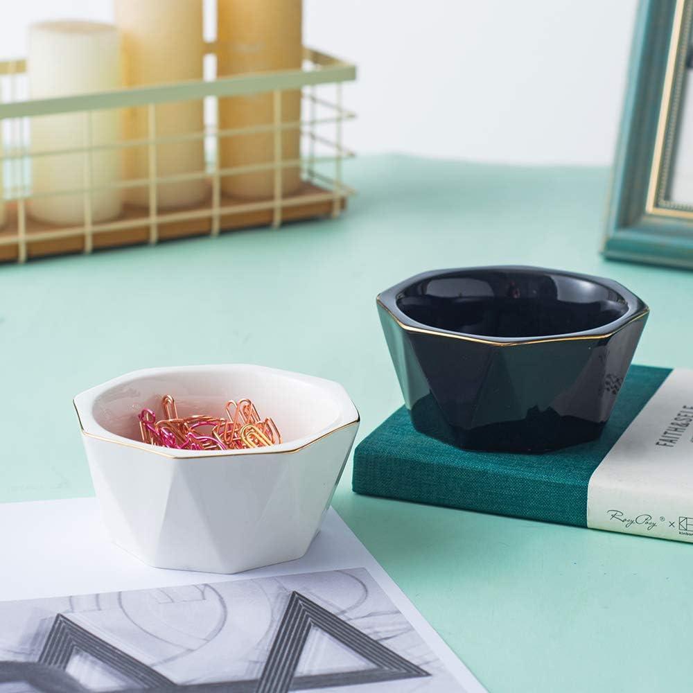 Soporte para Clips de Papel Cerámica YOSCO Gris 10.5x10.5x5.5 cm