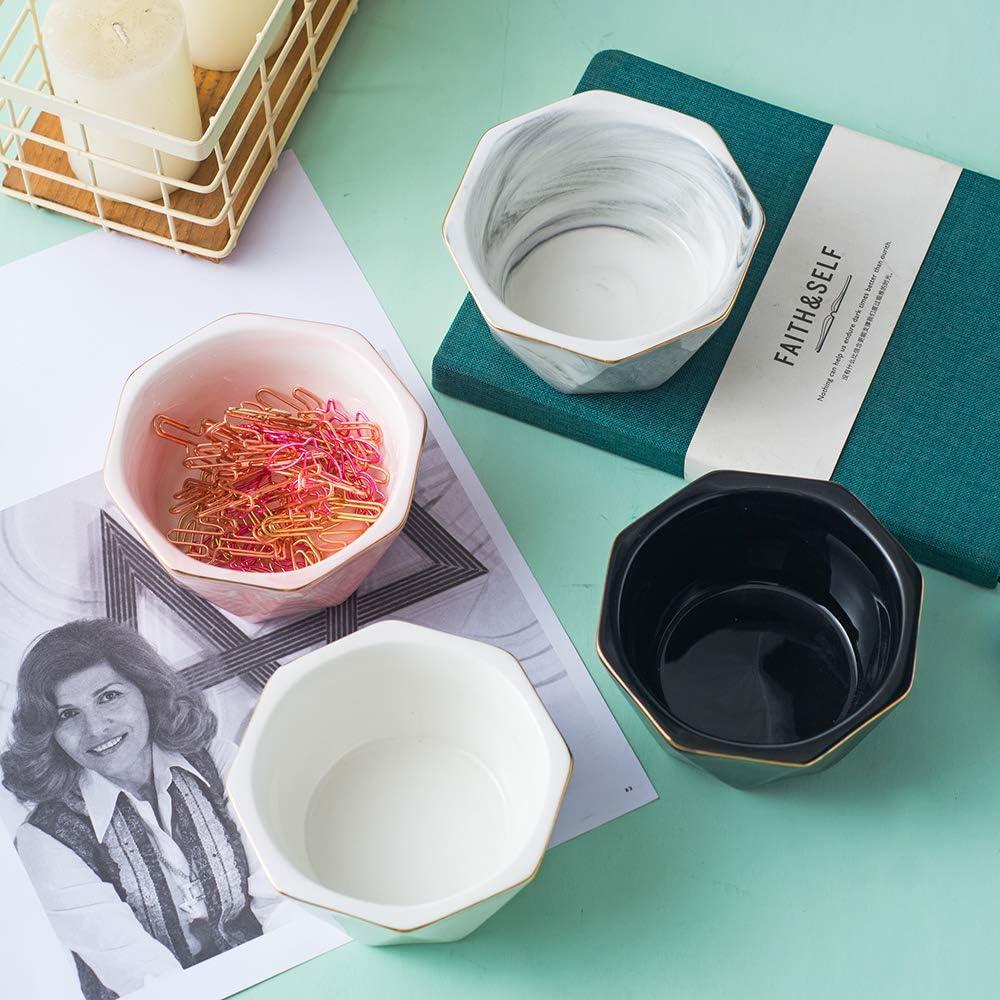 Soporte para Clips de Papel Cerámica YOSCO Gris 10.5x10.5x5.5 cm