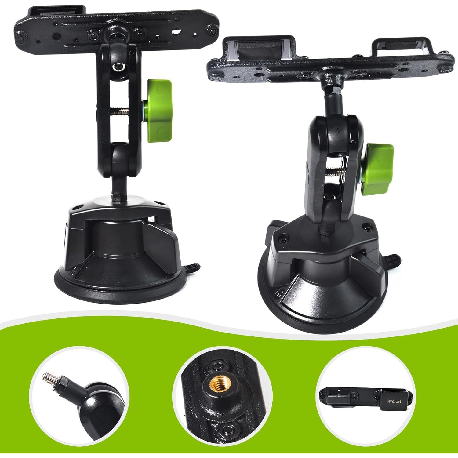 Soporte de Radio Portátil HYS con Ventosa y Clip de Cinturón