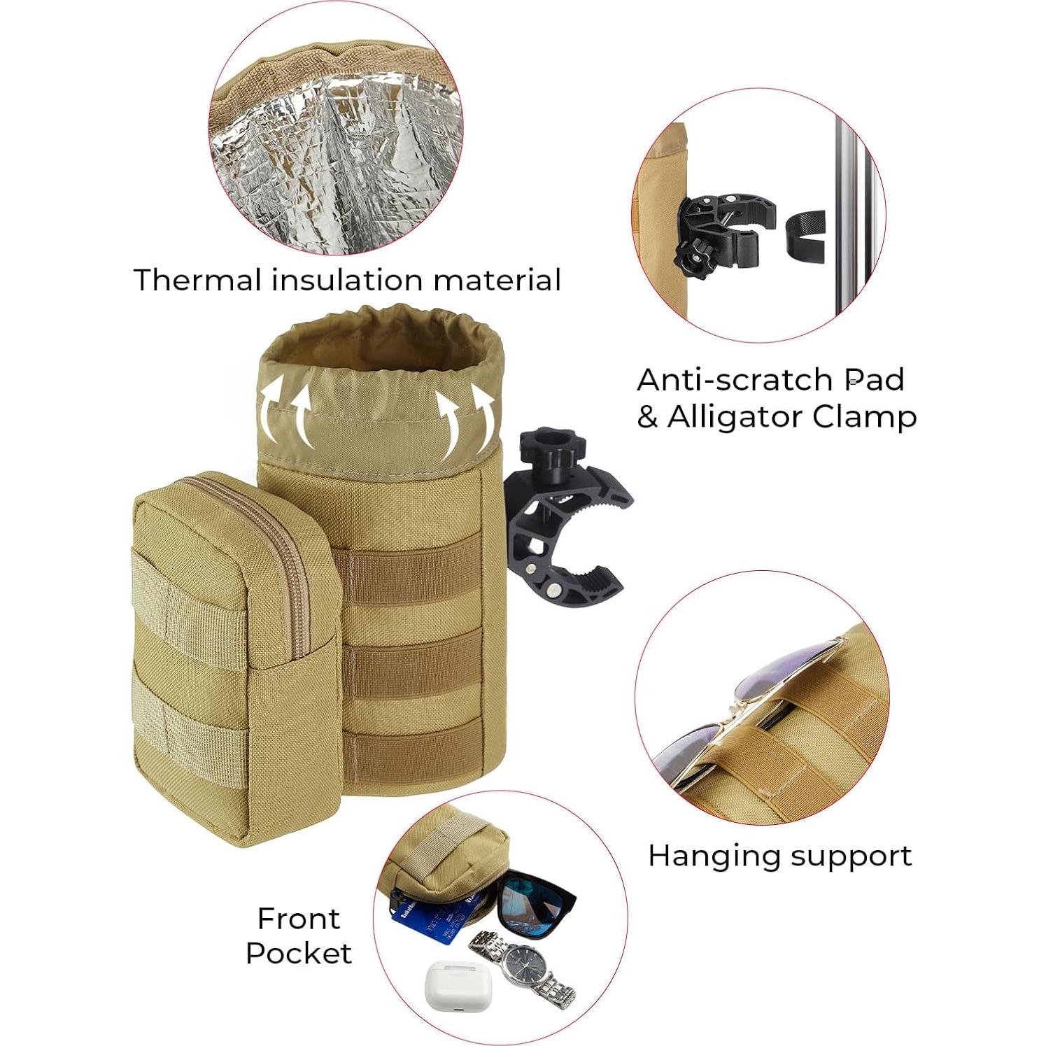 Soporte para Taza de Motocicleta KEMIMOTO 32oz Verde Militar