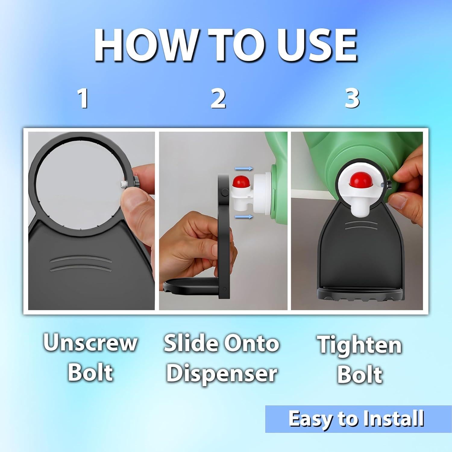 Soporte para Taza de Detergente AllHomez con Captador de Goteo