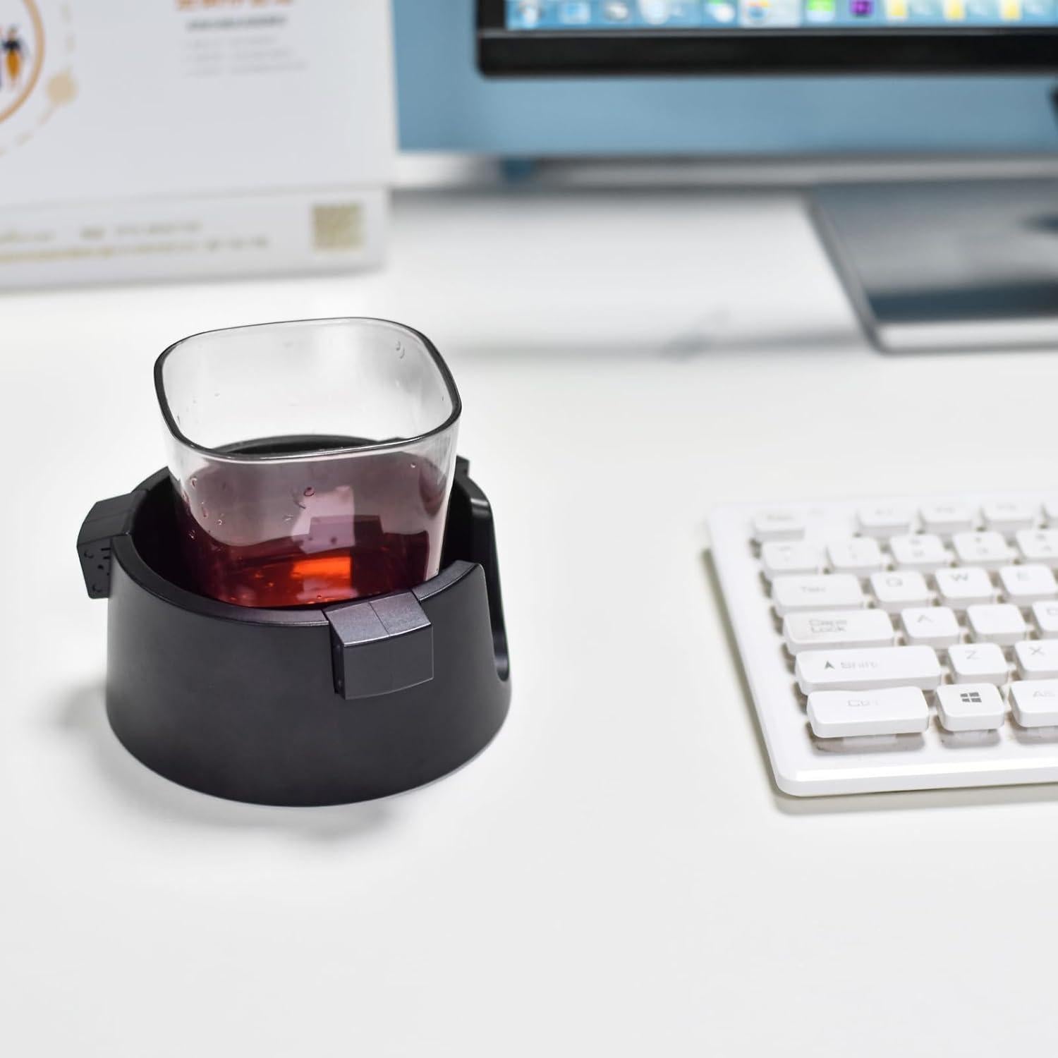 Soporte para Taza Anti Derrame EOFJRUC Negro Ajustable