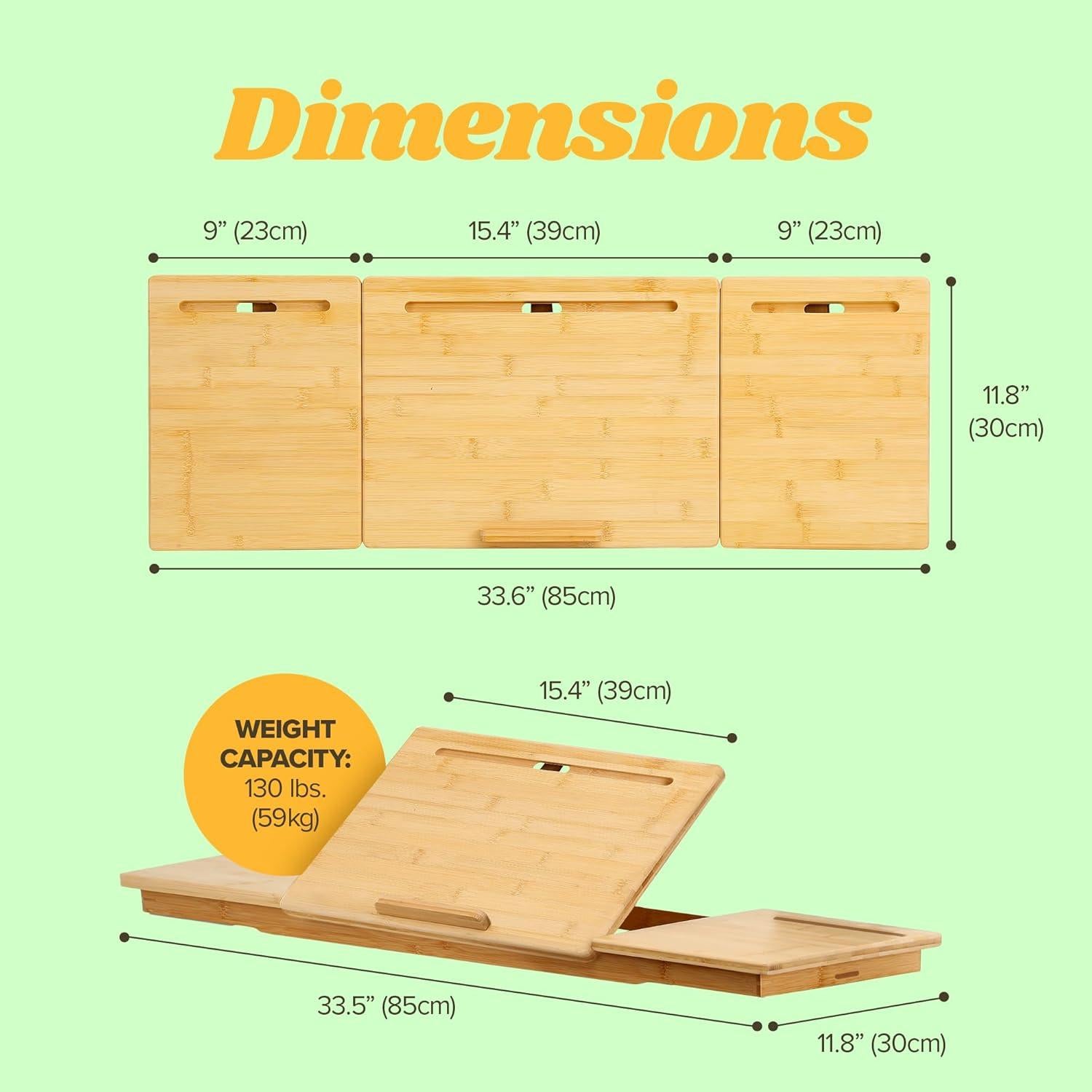 Escritorio para Cinta de Correr Houseables 86x30.5cm Bambú
