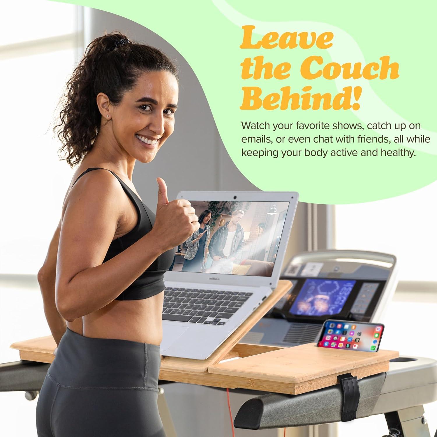 Escritorio para Cinta de Correr Houseables 86x30.5cm Bambú