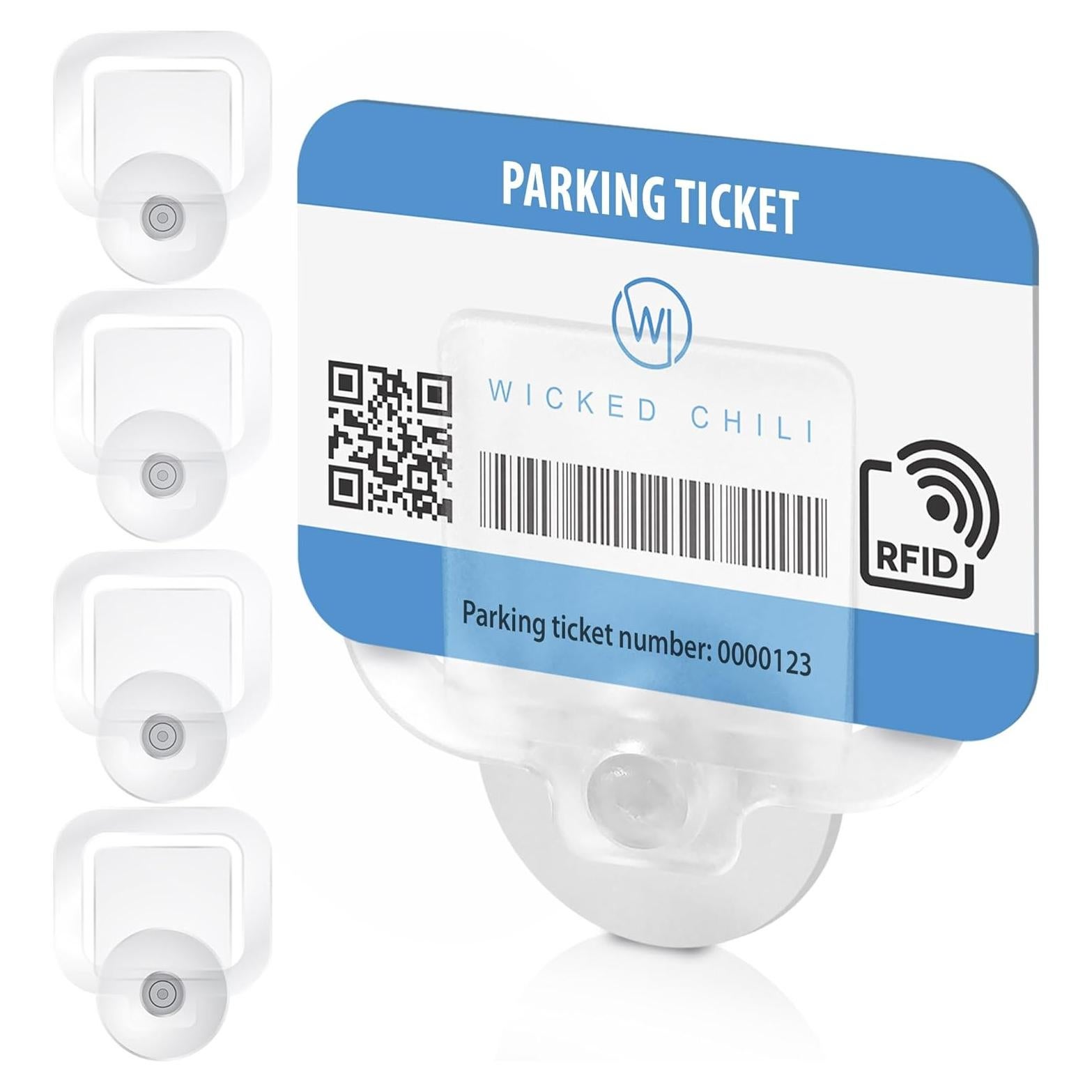 Soporte de Permiso de Estacionamiento Wicked Chili - Juego de 4