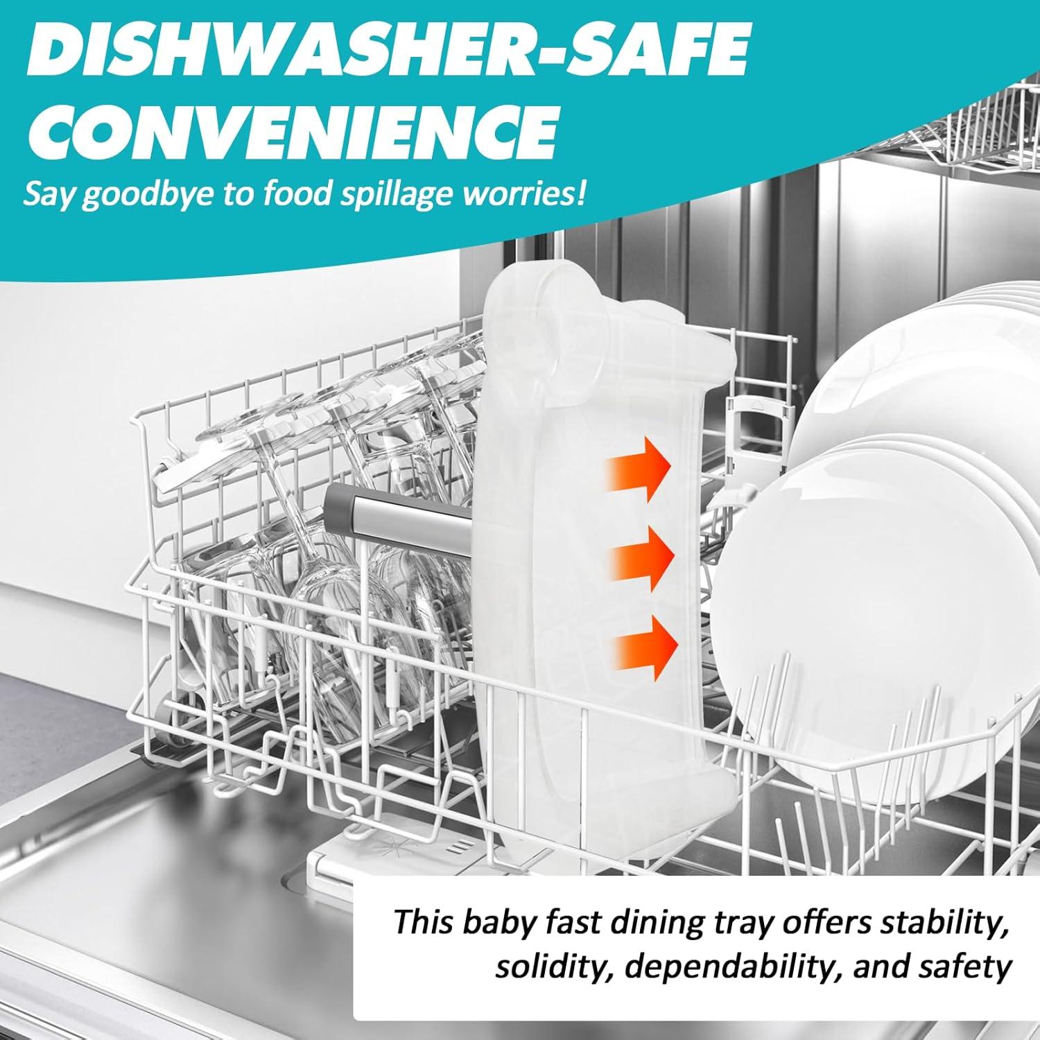 Bandeja de Comedor Portátil LuQiBabe para Bebés Transparente