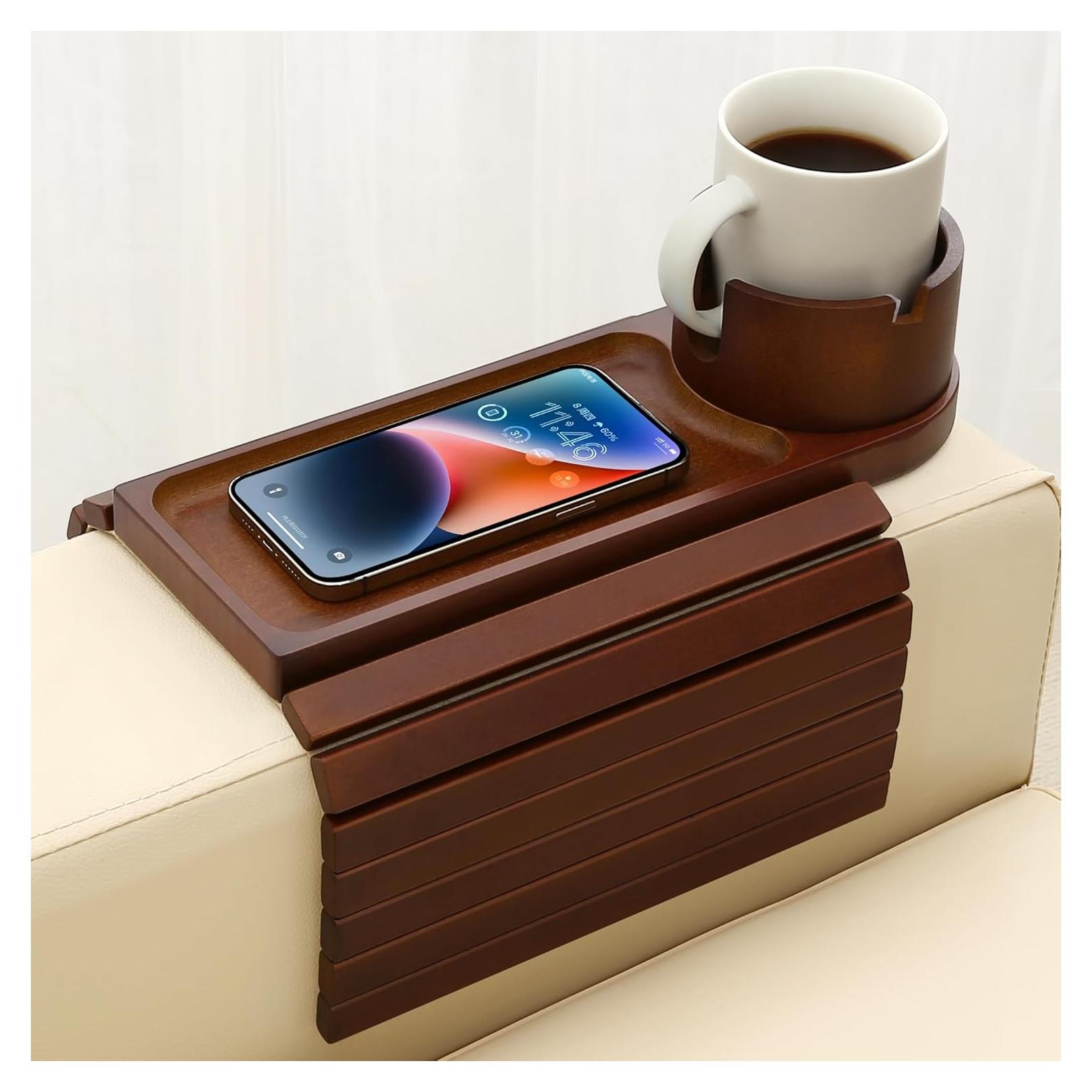 Bandeja Soporte de Taza de Bambú BAMTRAY 40x33 cm Plegable