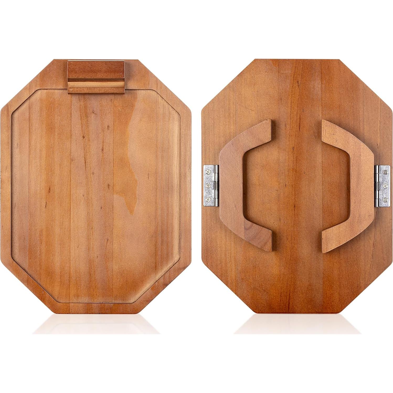 Bandeja para brazo de sofá BAMBOO LAND octagonal madera acacia