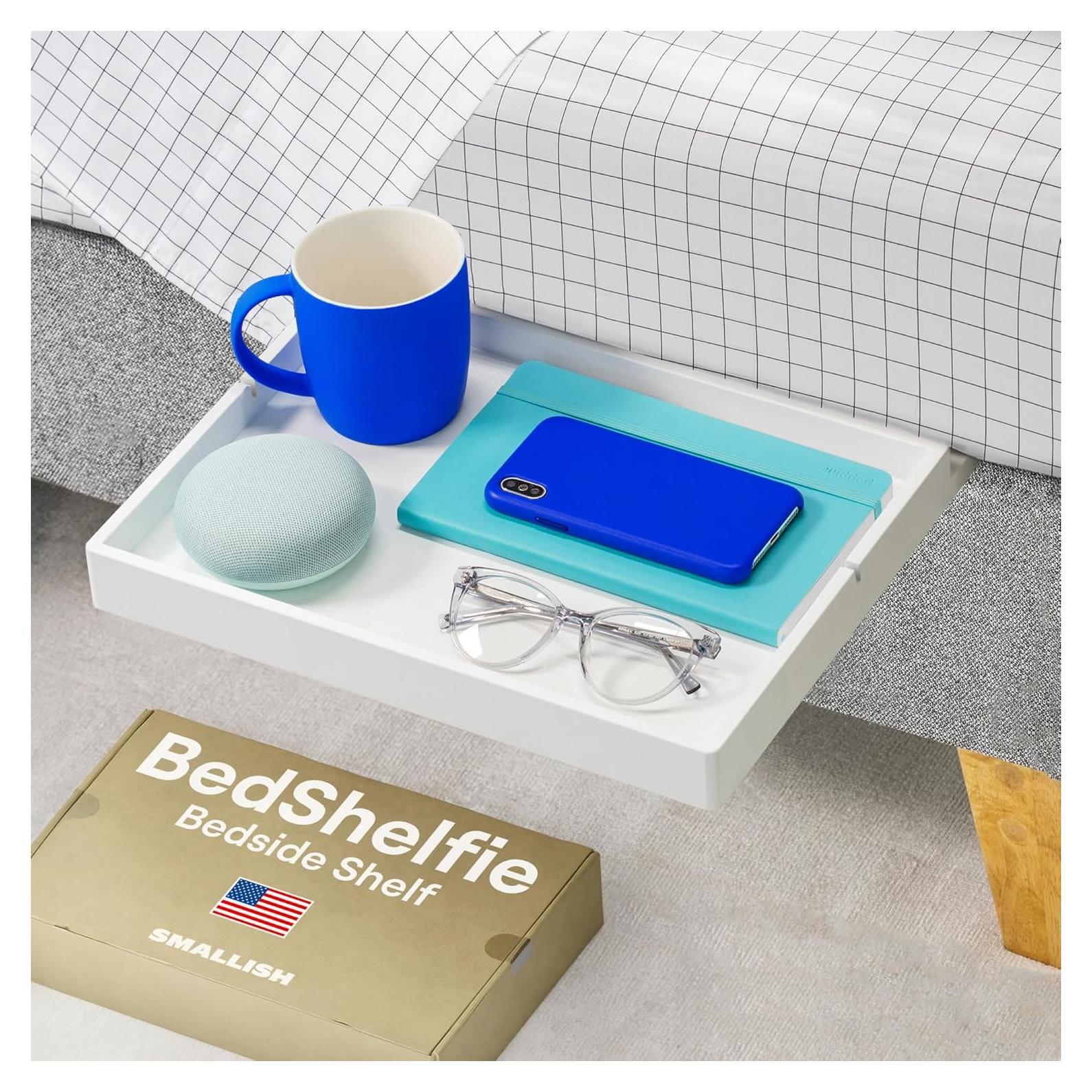 Estante de Cama BedShelfie Slide Blanco 34.9x24.1cm