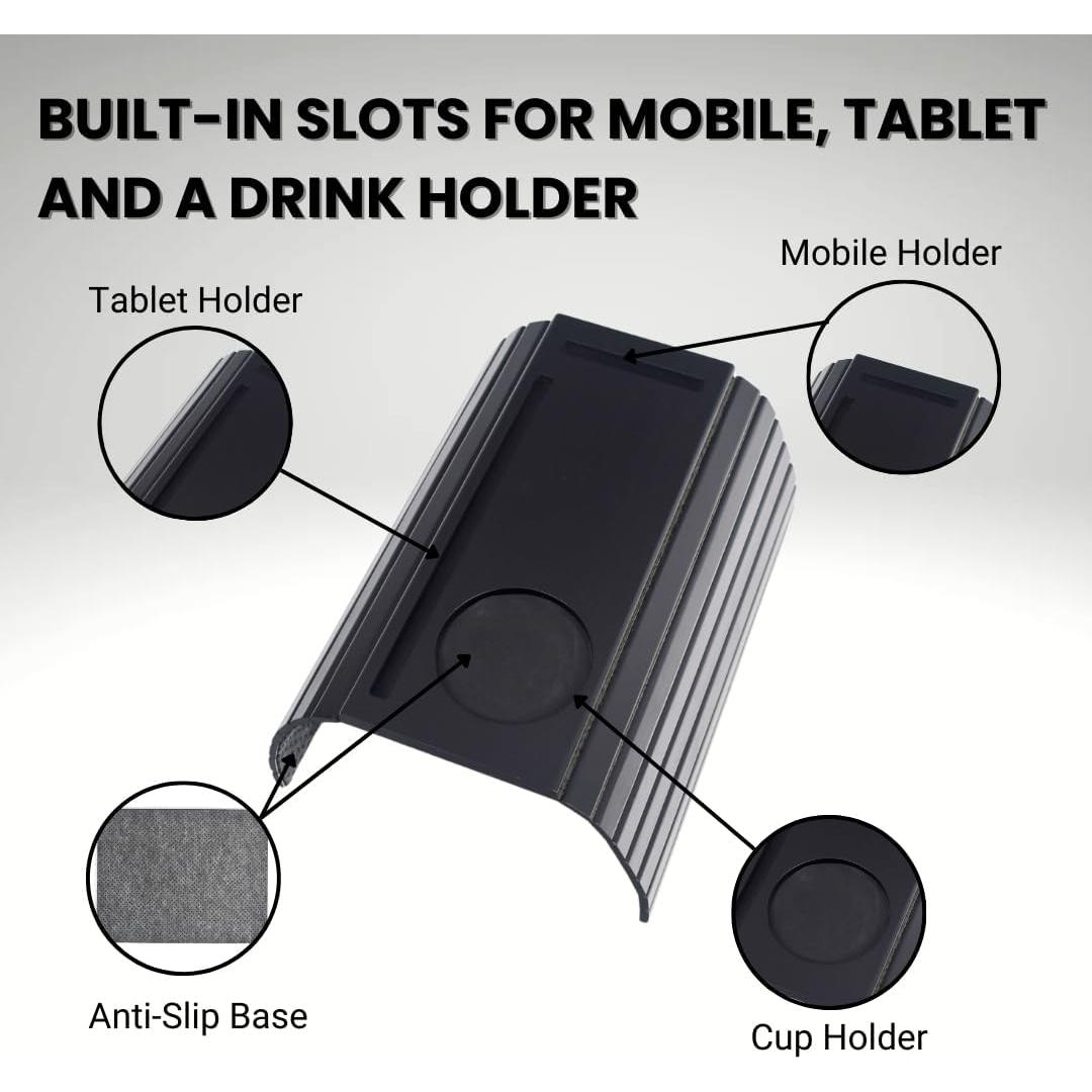 Mesa de bandeja para sofá de bambú Tribal Club - Antideslizante