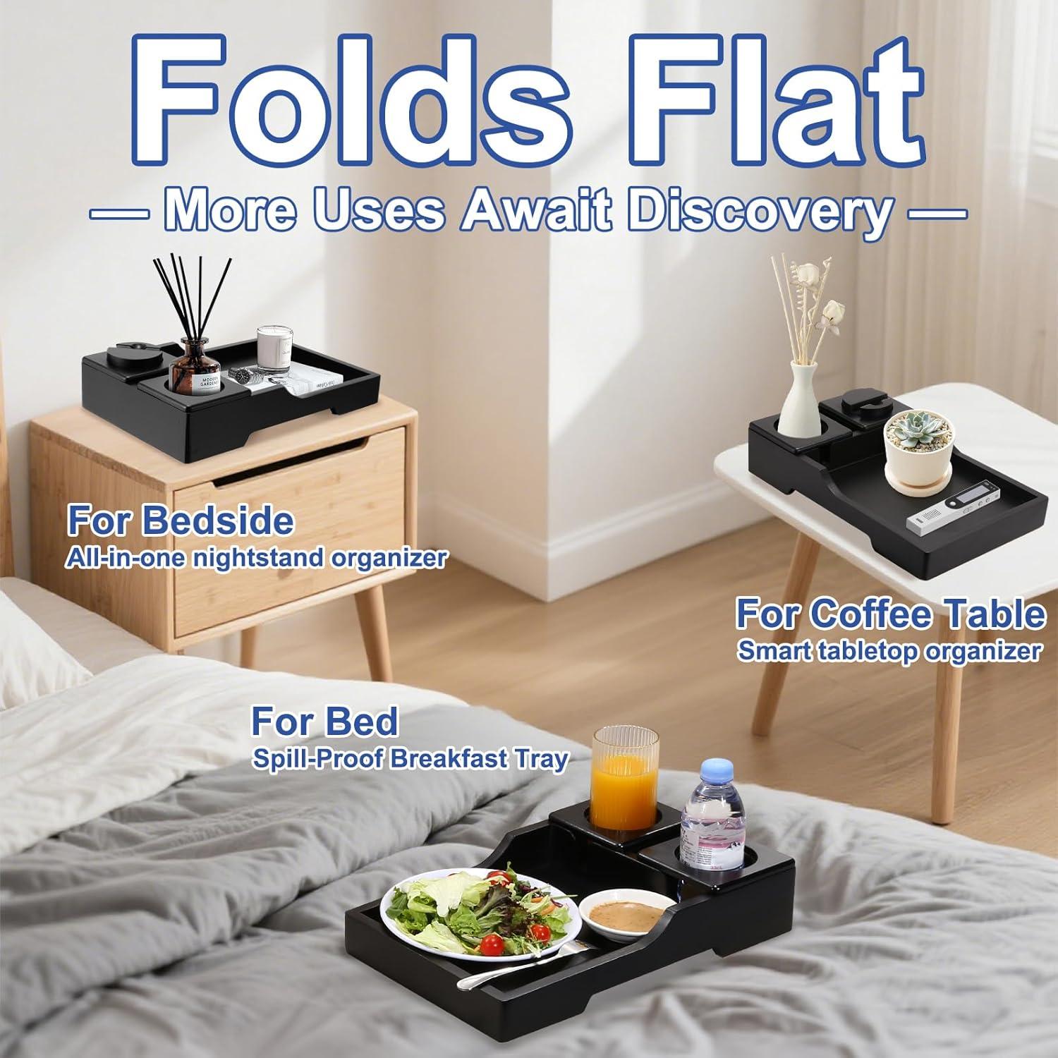 Mesa de bandeja para brazo de sofá AISONGDONG XD3925 4 en 1