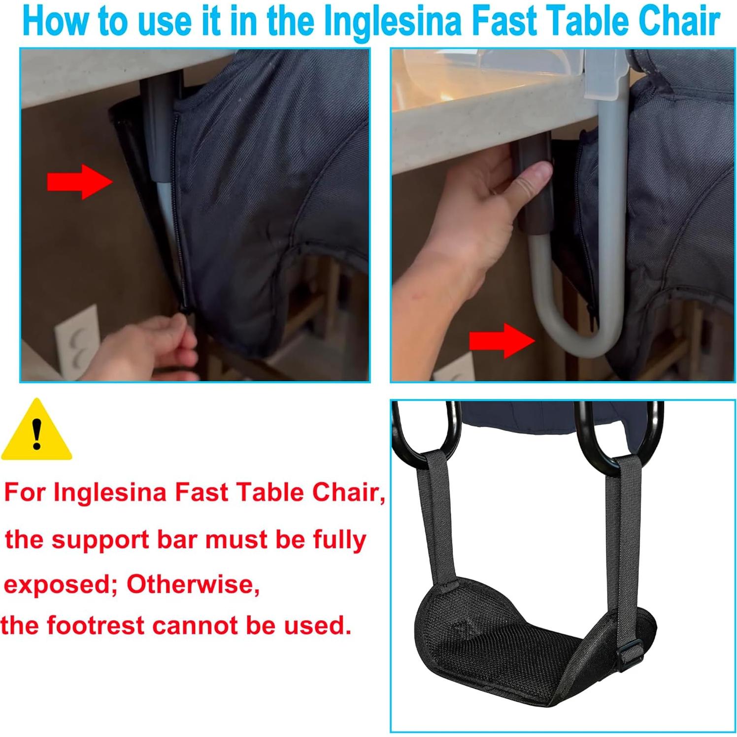 Reposapiés ajustable para bebés WaiNynyda compatible con Inglesina Fast