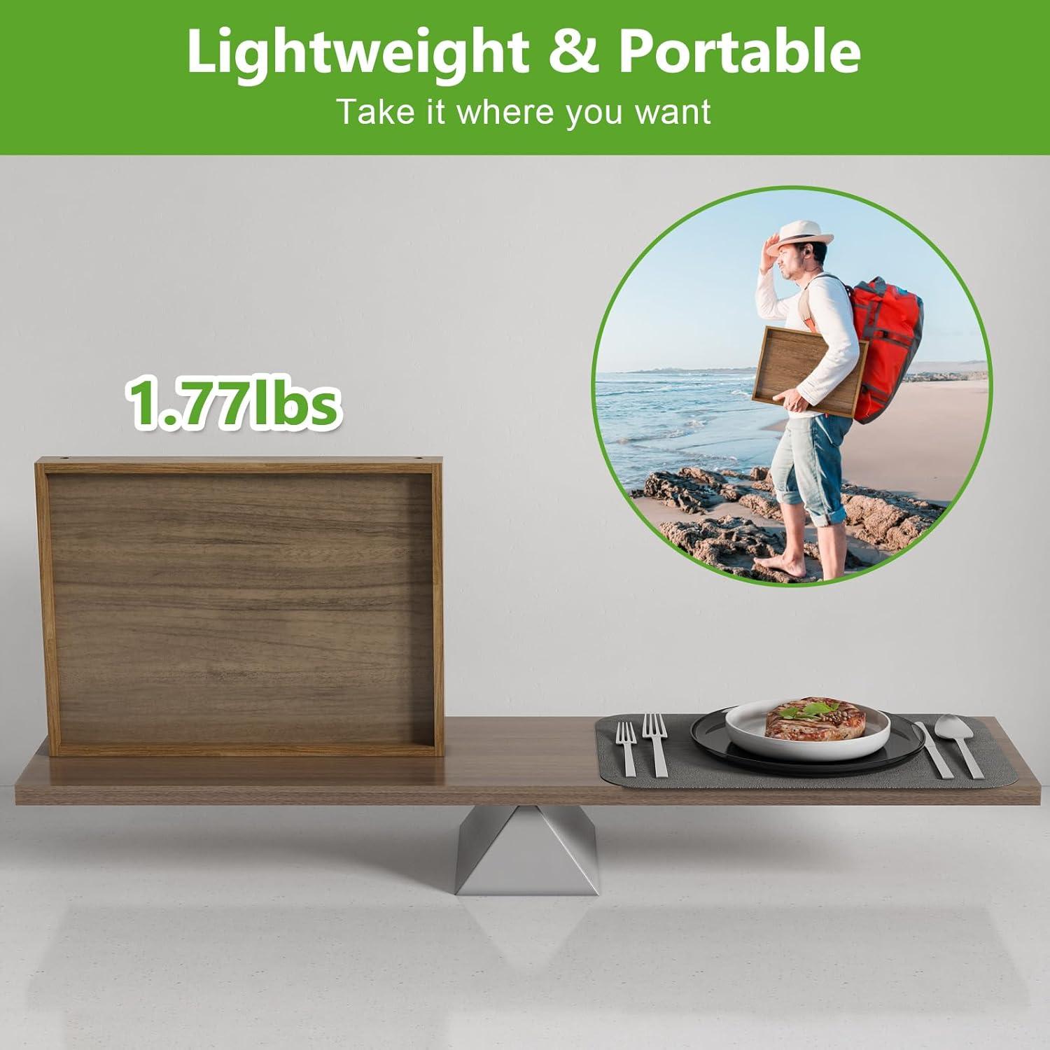 Mesa Bandeja de Desayuno Artmeer Plegable 44.9x27.4 cm