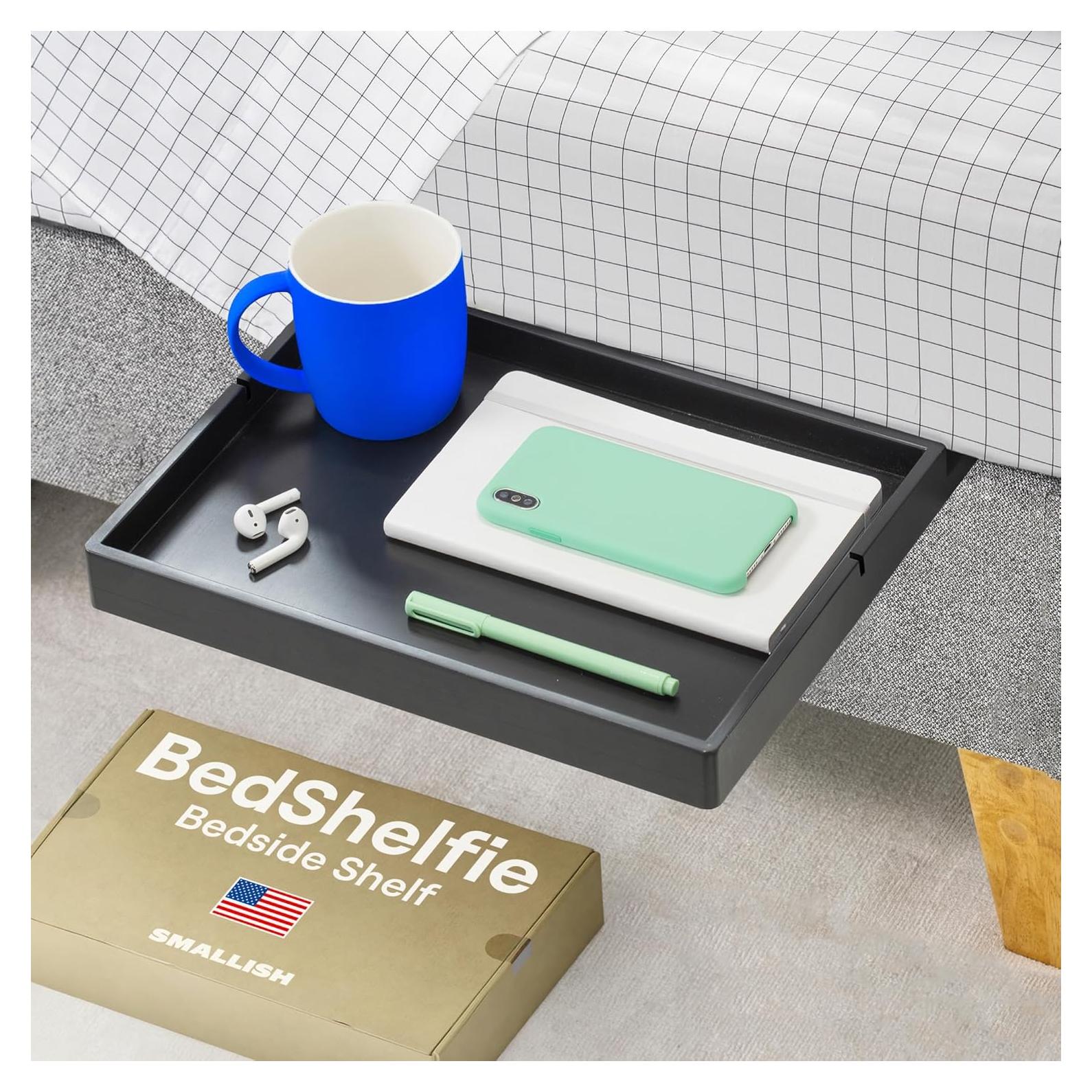 Estante de Cama BedShelfie Slide Negro 34.92x24.13cm