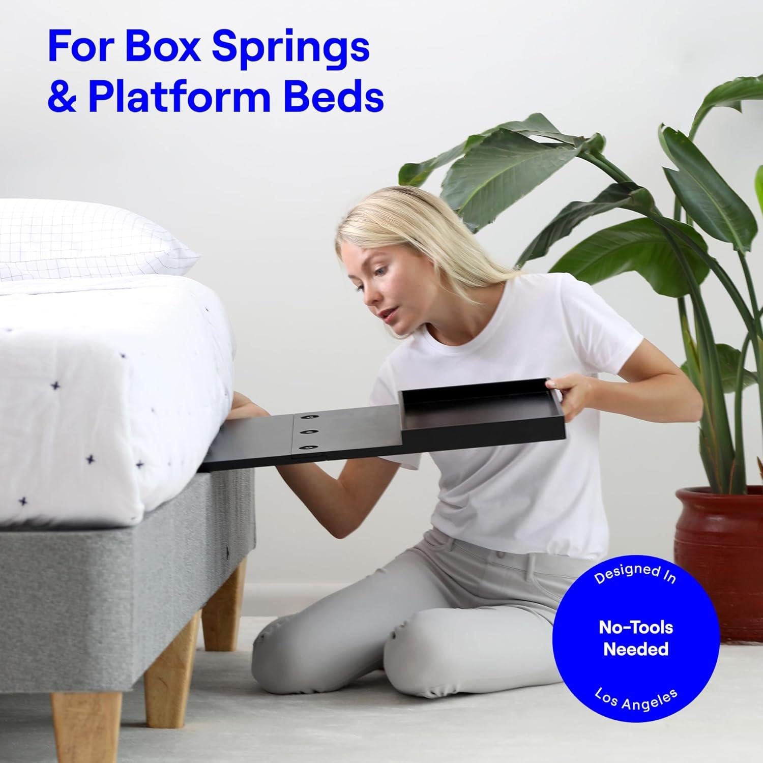 Estante de Cama BedShelfie Slide Negro 34.92x24.13cm