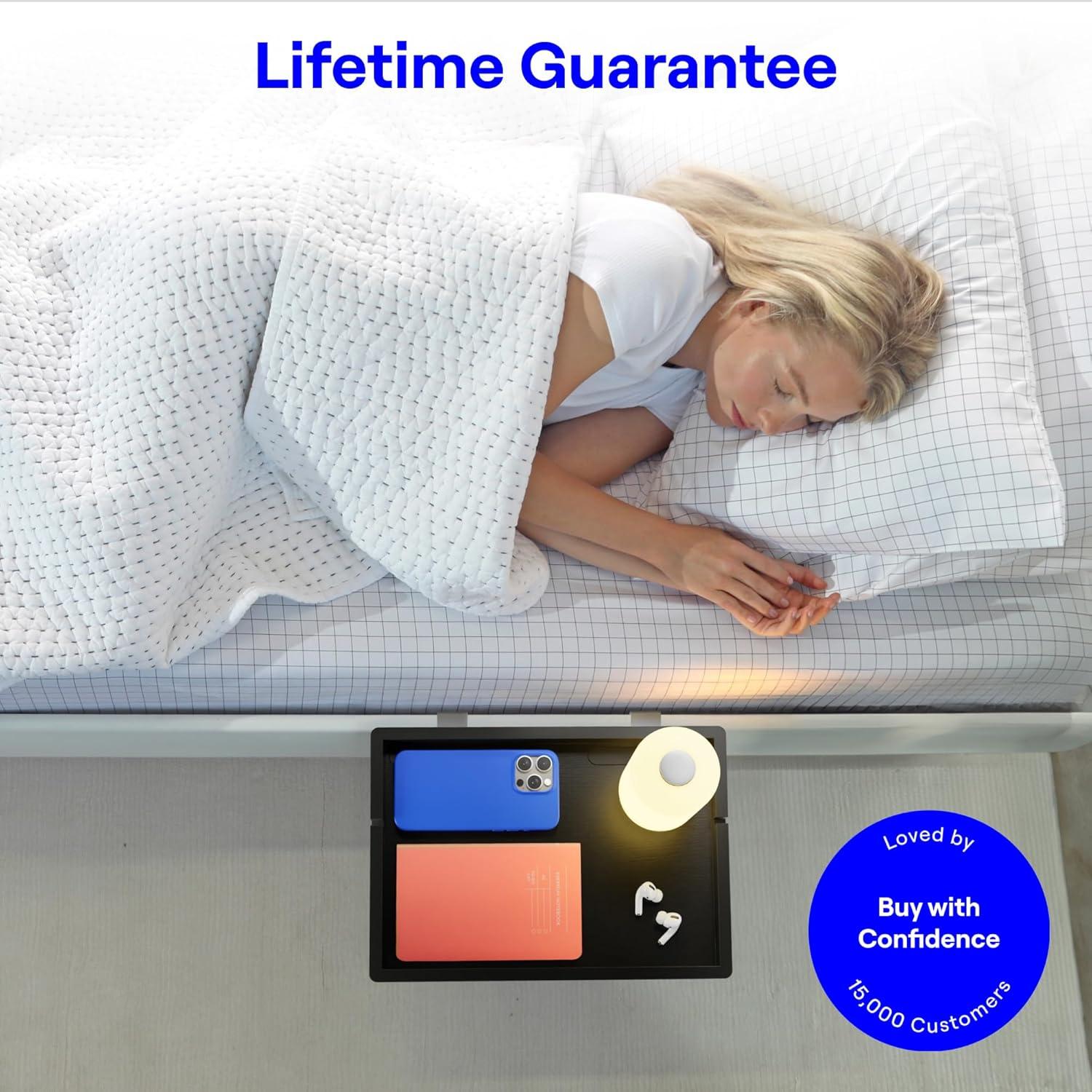 Estante de Cama BedShelfie Slide Negro 34.92x24.13cm