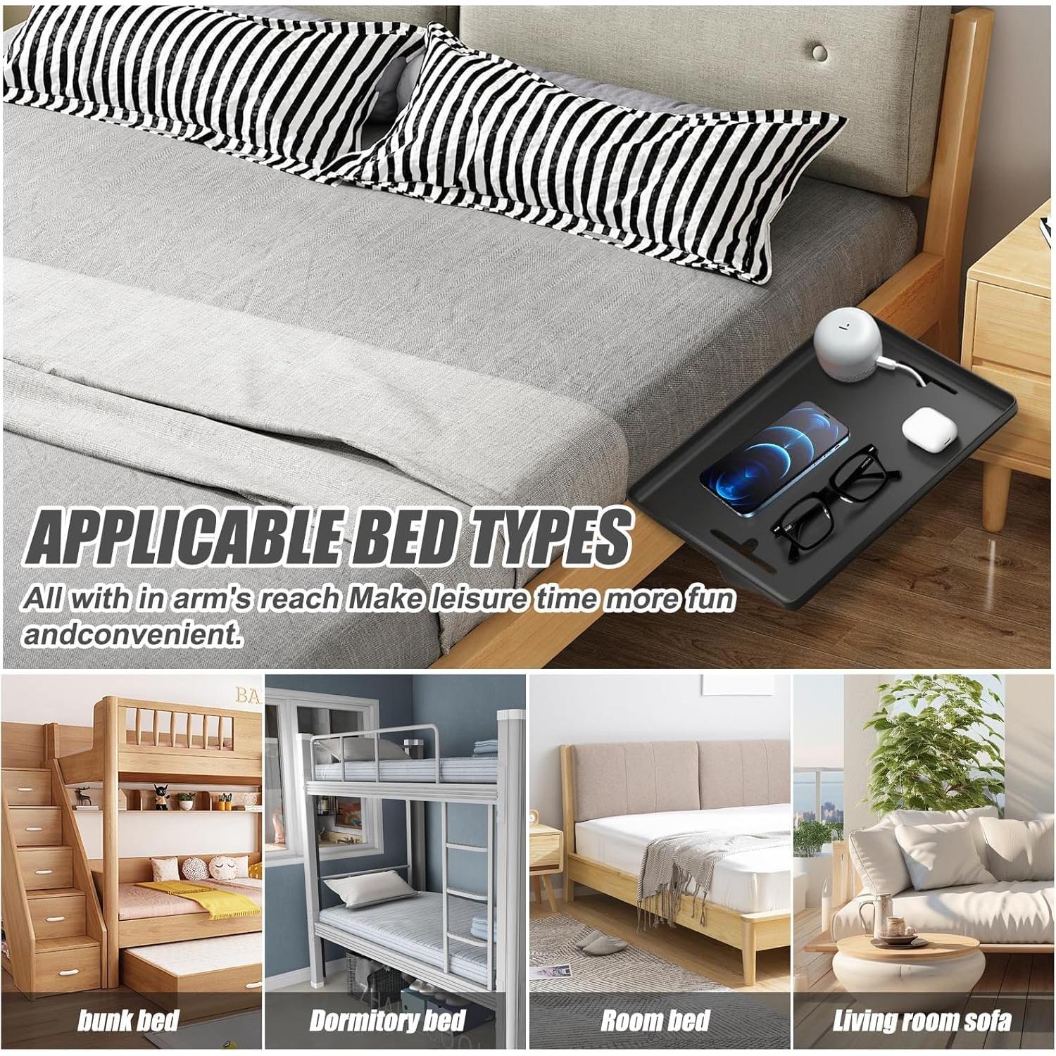 Estante de Cama SIBAO Organizador Negro para Camas Literas