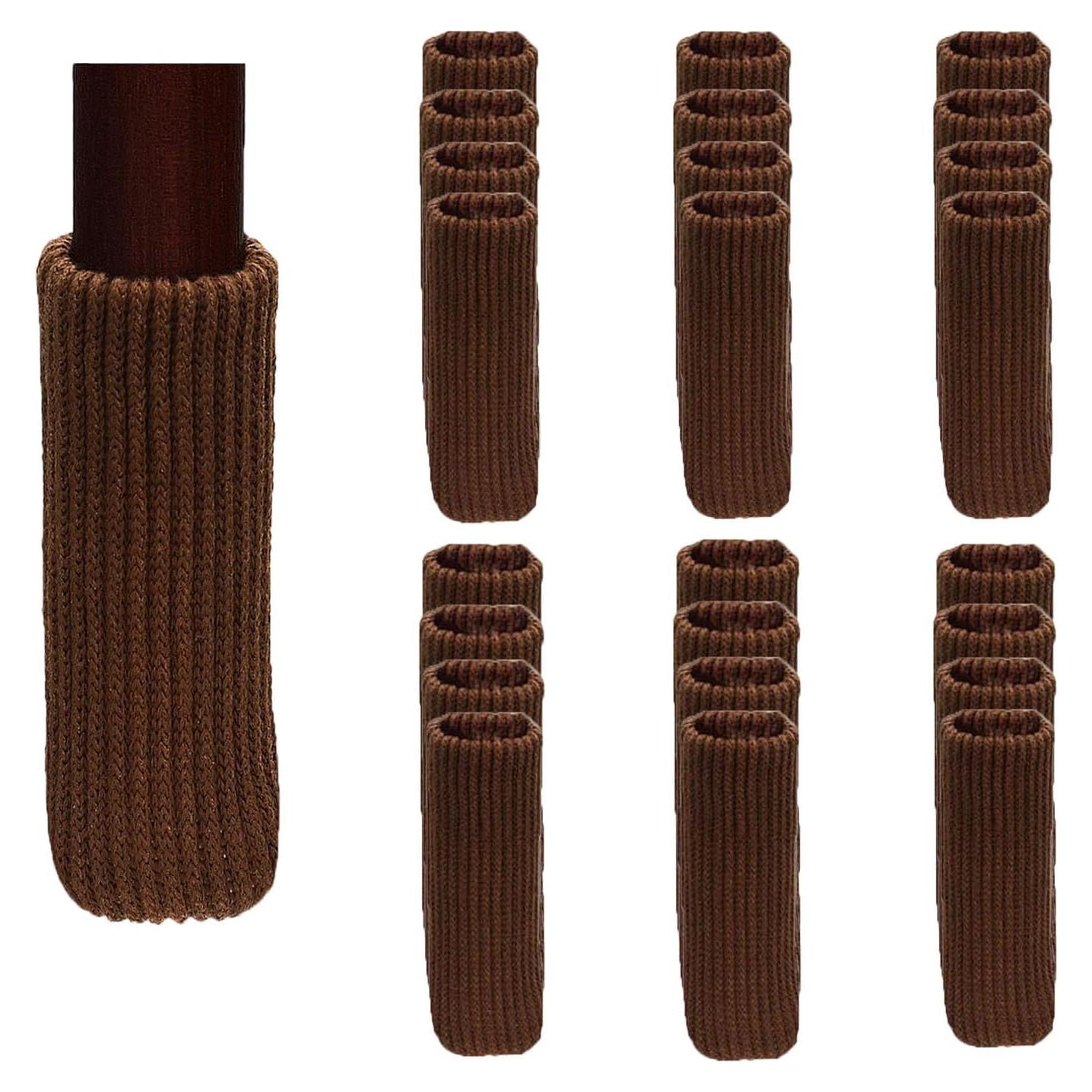 Calcetines para Patas de Silla Xintian 24 Pcs Marrón - Protección Piso