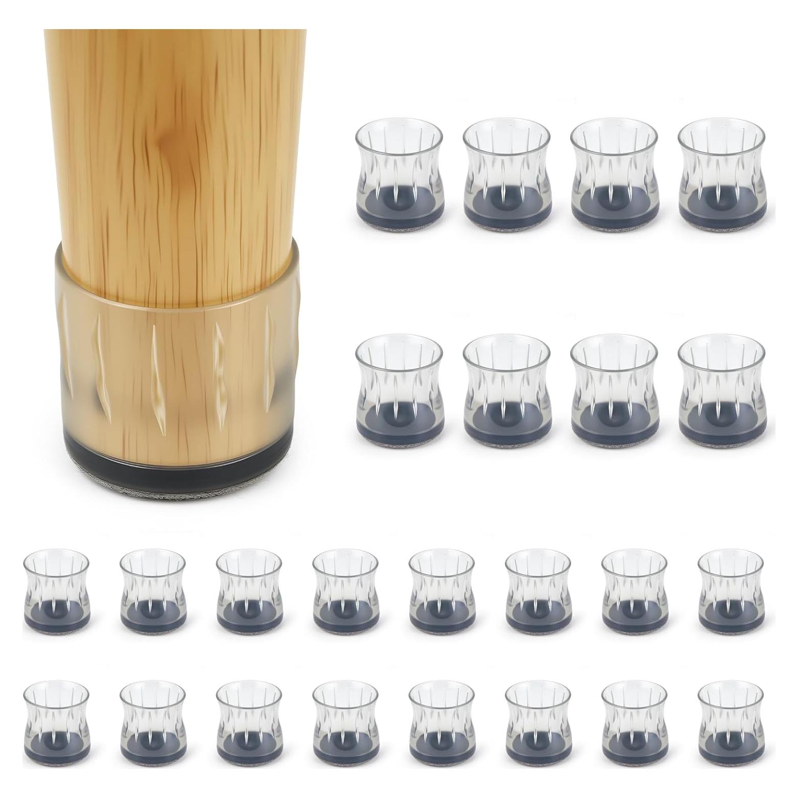 24 Protectores de Suelo Silicona y Fieltro HOME MASTER