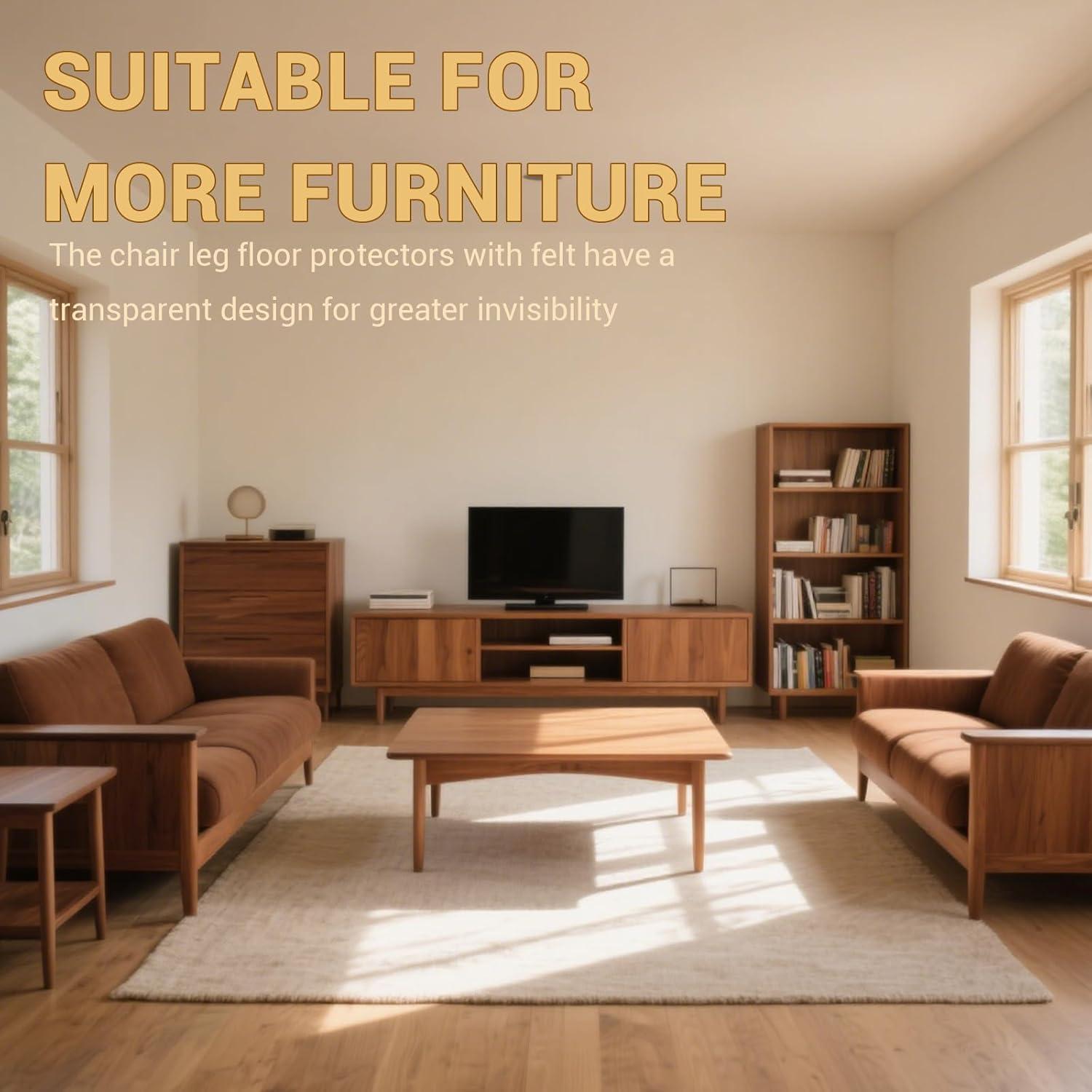 24 Protectores de Suelo Silicona y Fieltro HOME MASTER