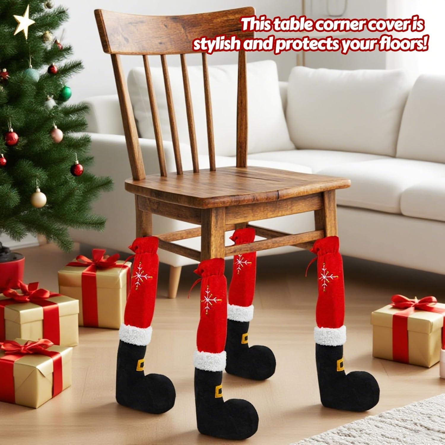 Fundas Antideslizantes para Patas de Sillas DreamingDay - Navidad