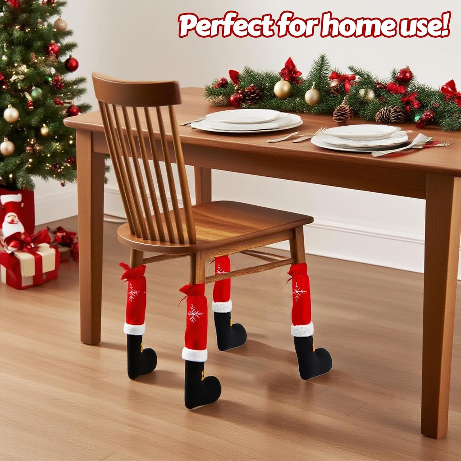 Fundas Antideslizantes para Patas de Sillas DreamingDay - Navidad