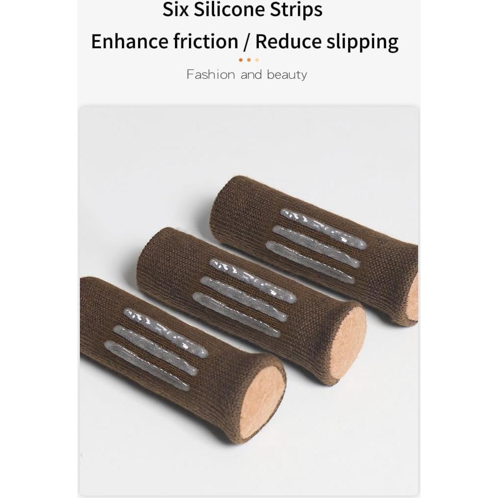 Fundas Elásticas para Patas de Sillas Luspira 24 Unidades Marrón