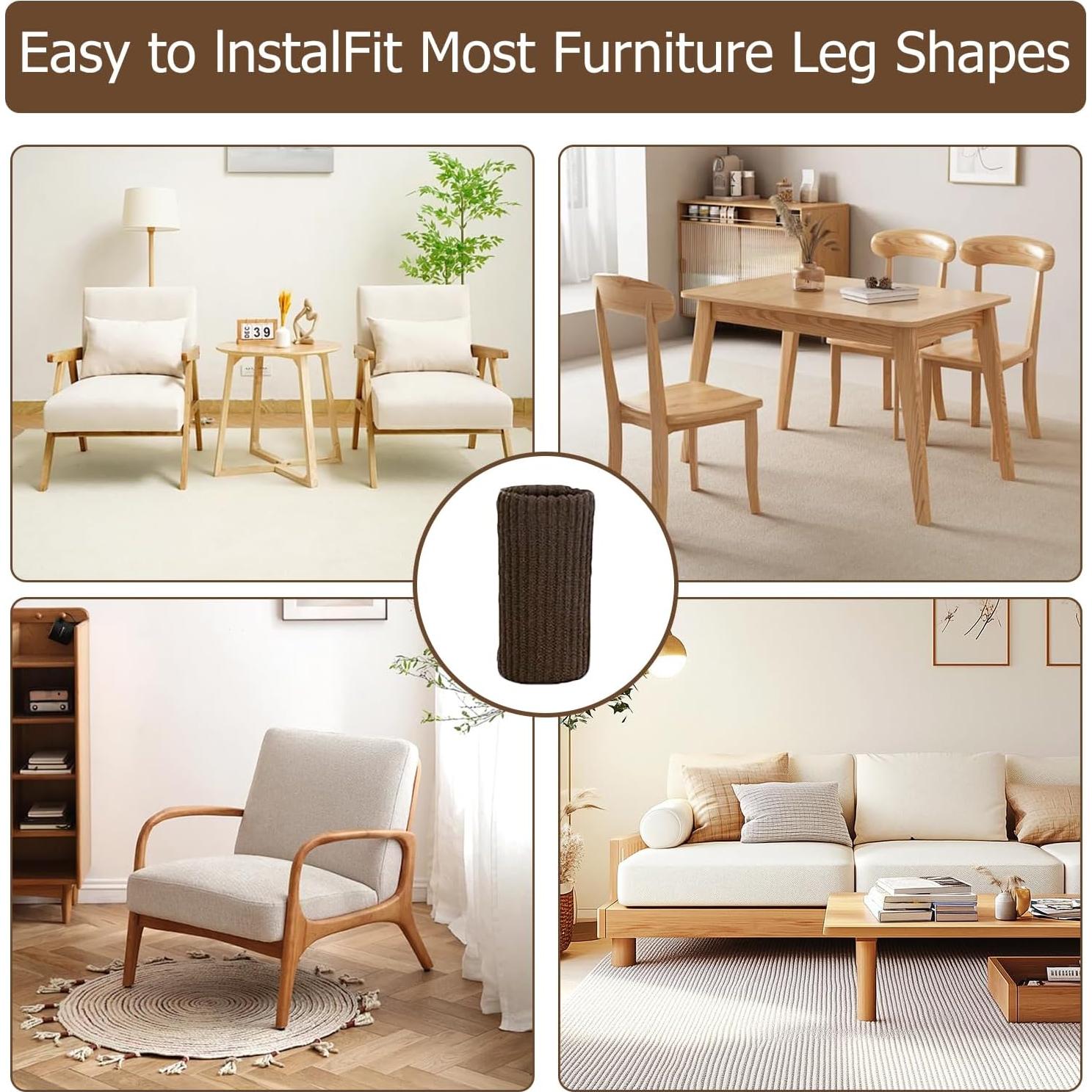 48 Calcetines Protectores para Patas de Sillas Waaqkid