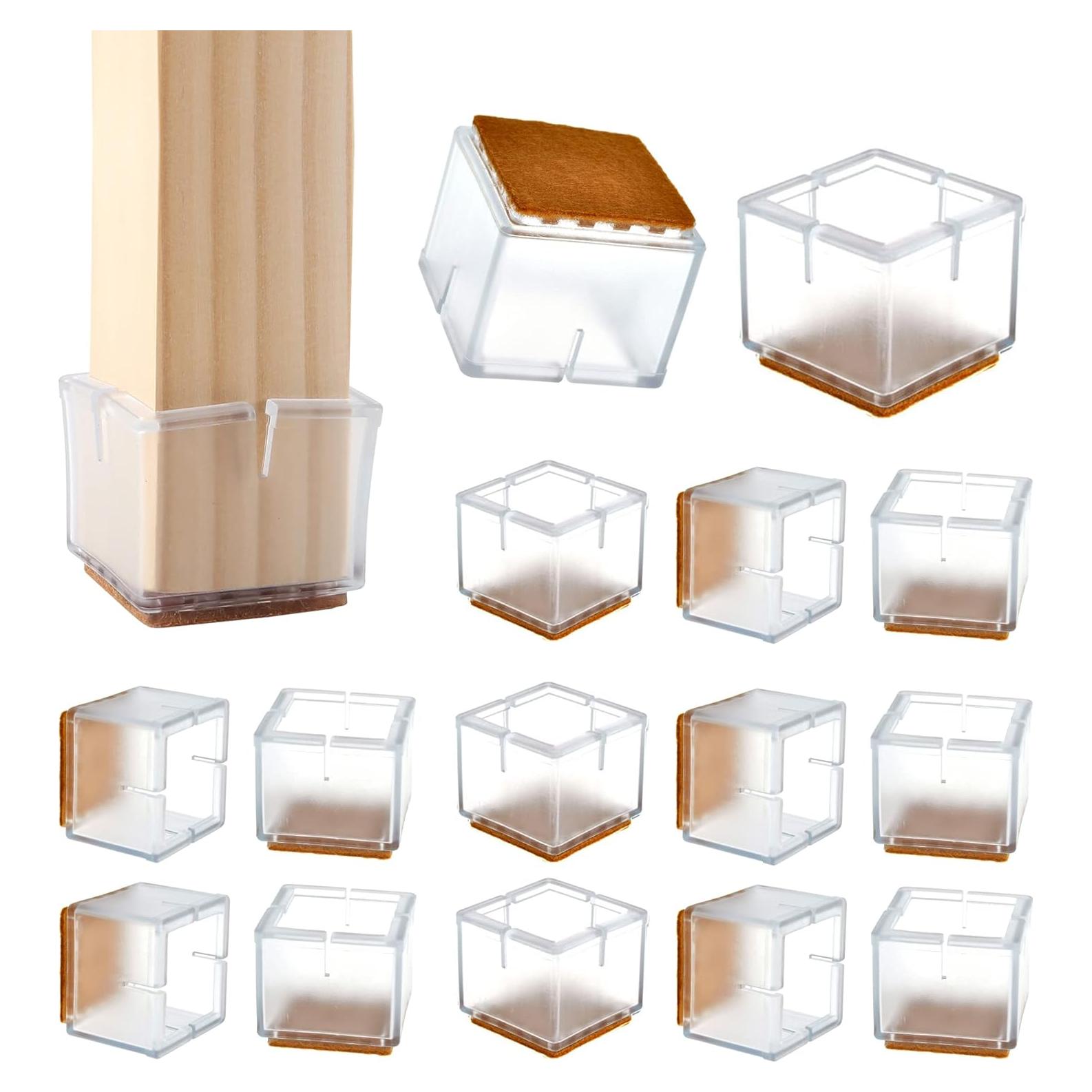 16 Protectores de Suelo Silicona WarmHut para Patas de Muebles