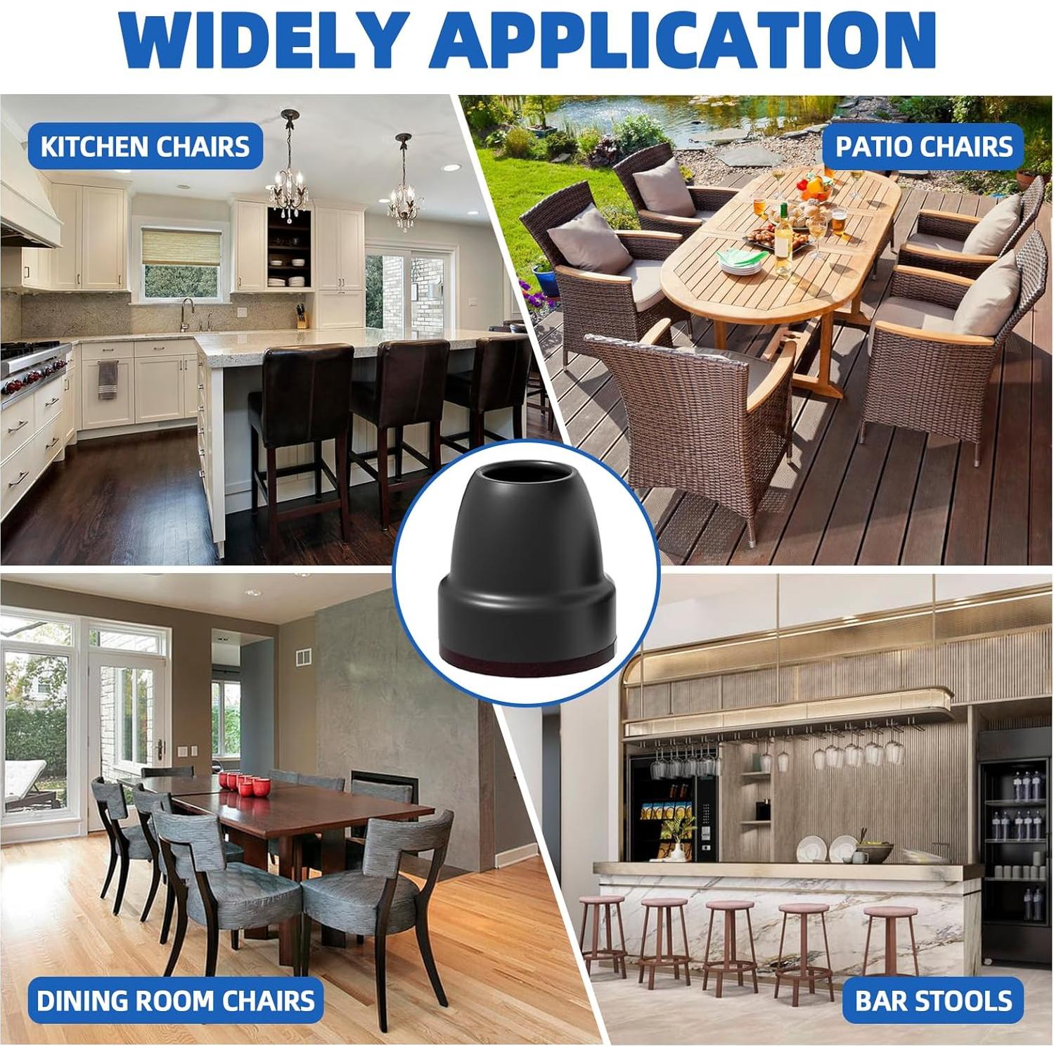 Protectores de Suelo para Patas de Sillas MOYOHIM 16 Piezas