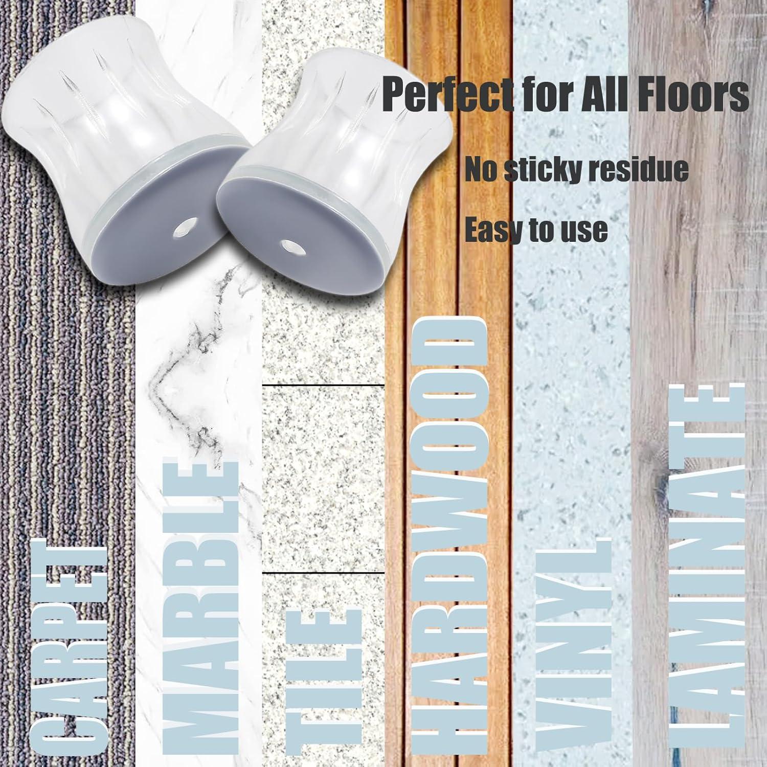 Protectores de Suelo Furnigear para Patas de Sillas - 24 Piezas