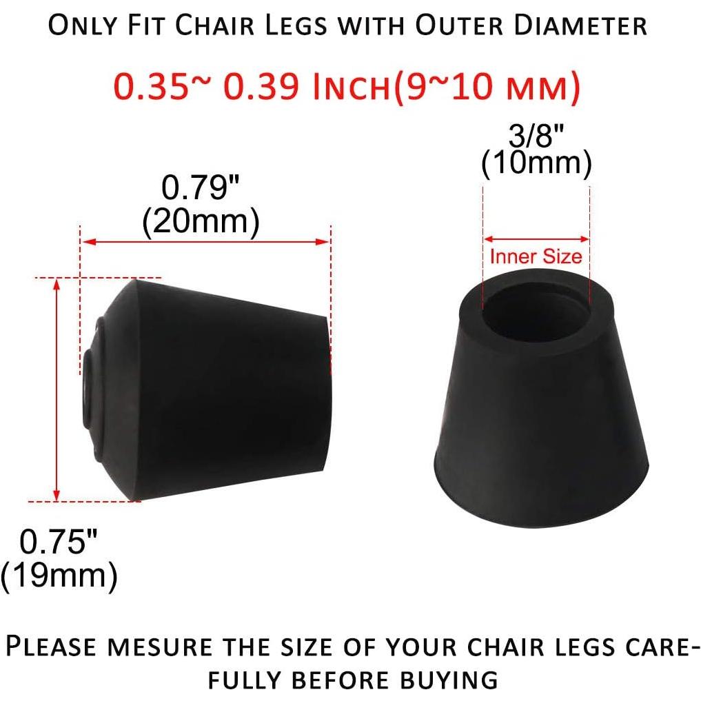 Protectores de Suelo Antideslizantes Homonkey 10mm para Sillas