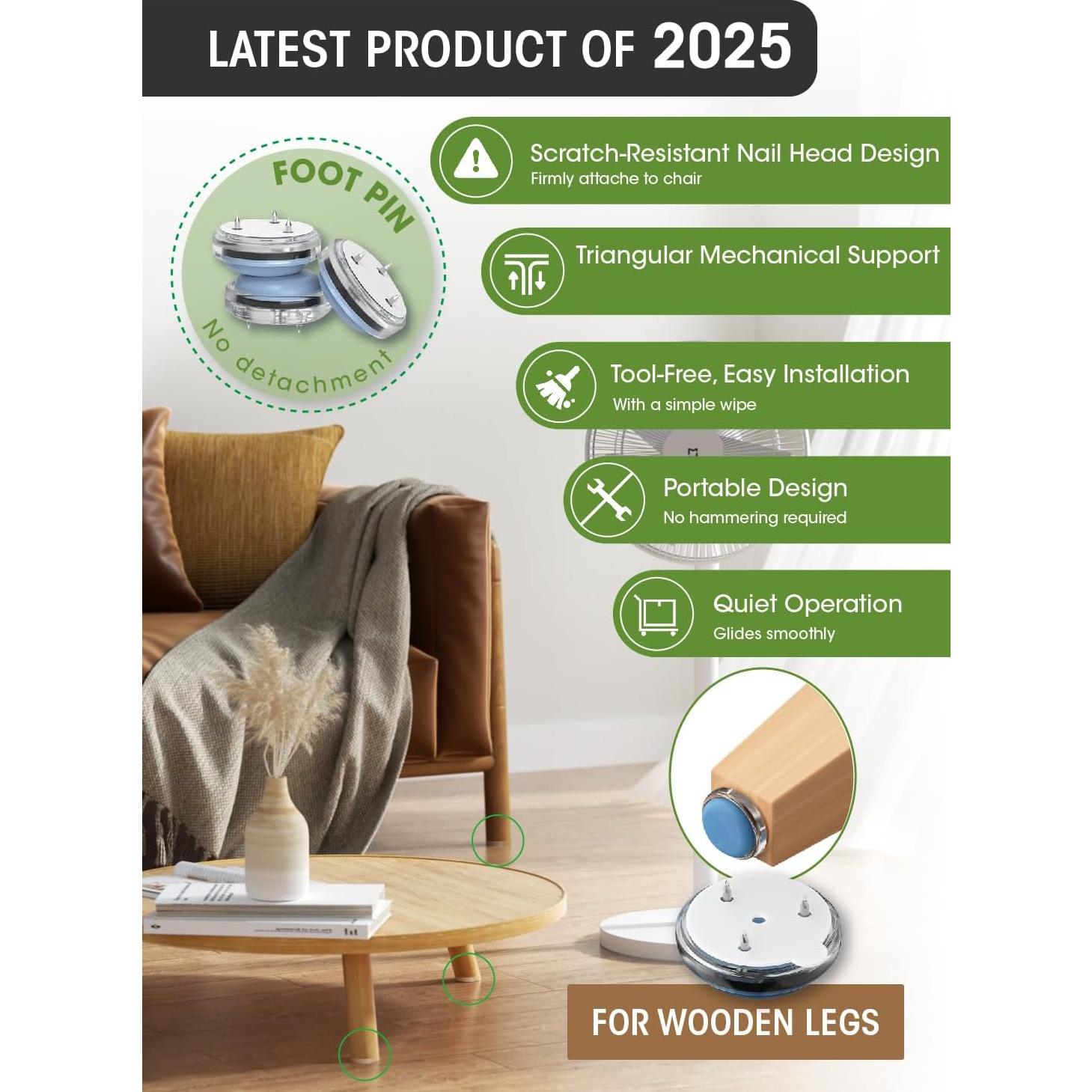 Protectores de Suelo EclatBain 25mm Teflón Juego de 8