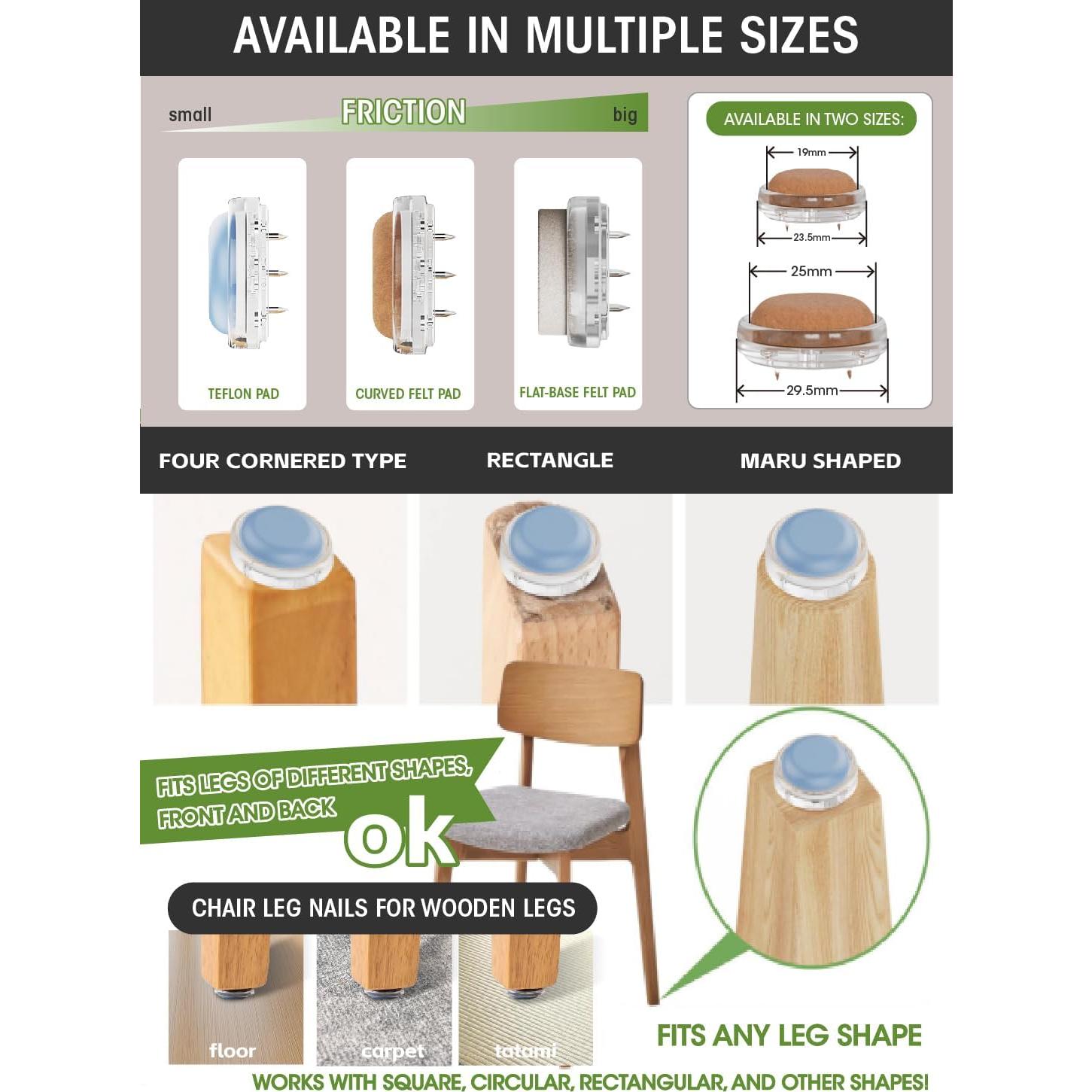 Protectores de Suelo EclatBain 25mm Teflón Juego de 8