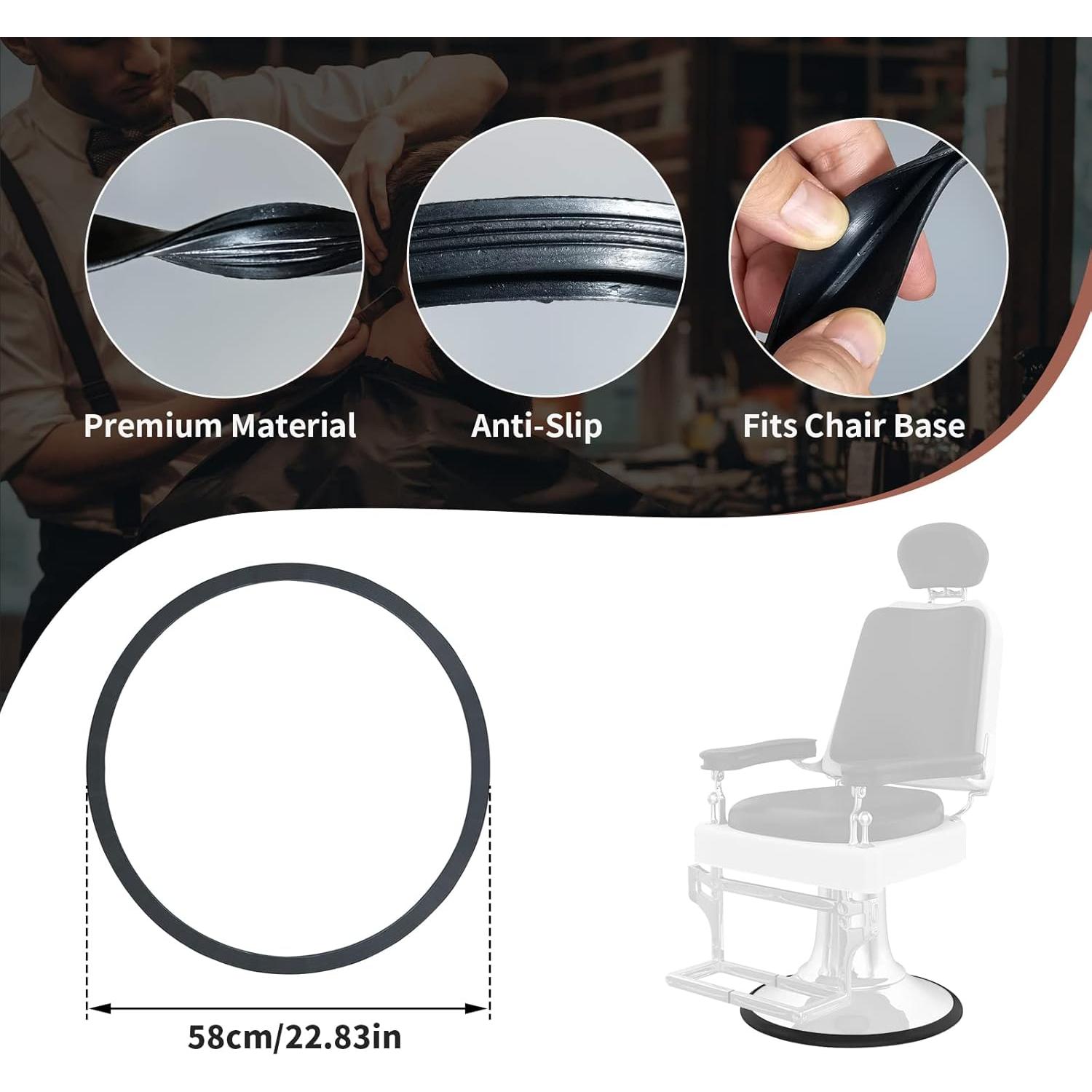 Anillo de Goma para Silla de Peluquería MoyRetty - 3 Pcs