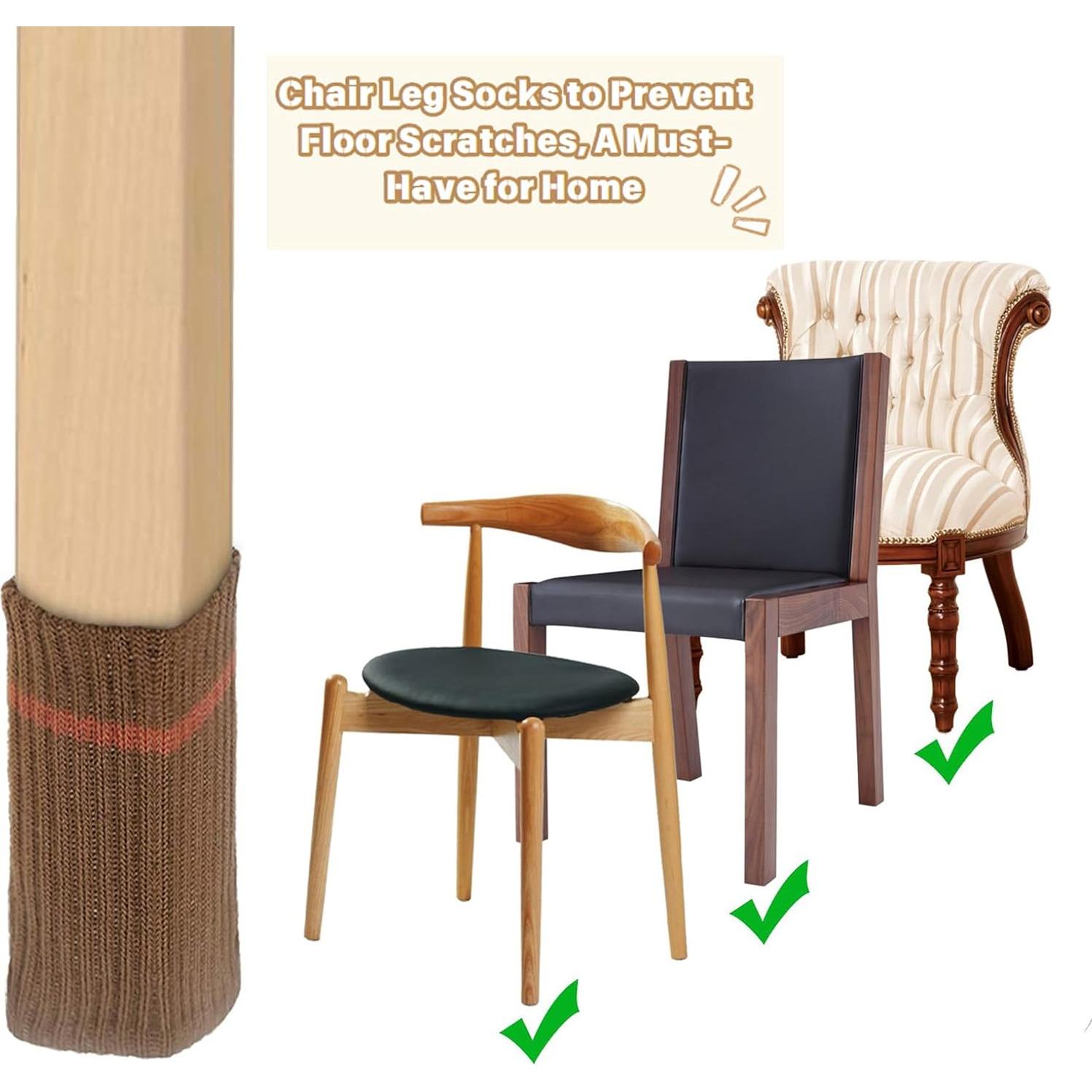 Protectores de patas de silla Xintian 24 Pzs - Almohadillas para pisos