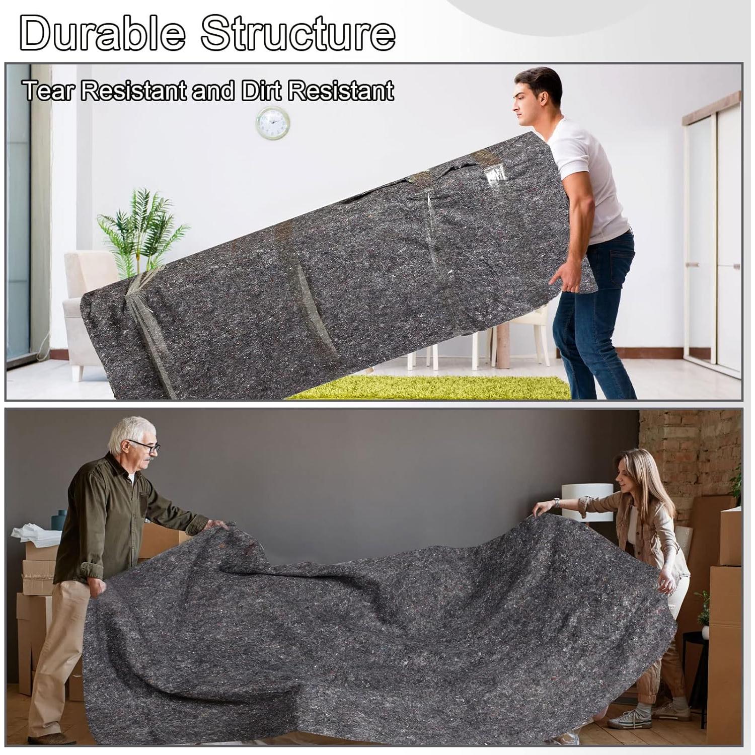 32 Mantas de Mudanza Newwiee 140x180 cm Gris Resistente