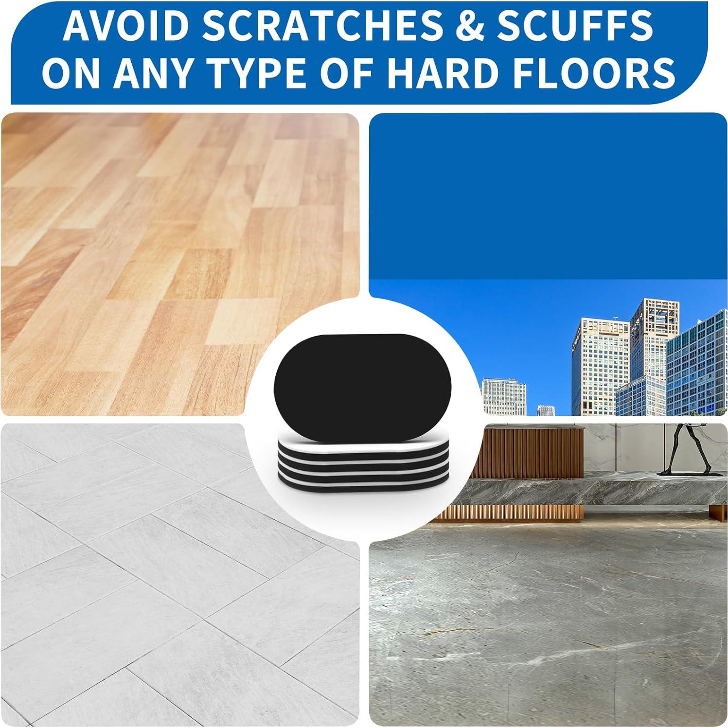 Deslizadores de Muebles Geelin 20 Pcs Fieltro 8.89x15.24 cm