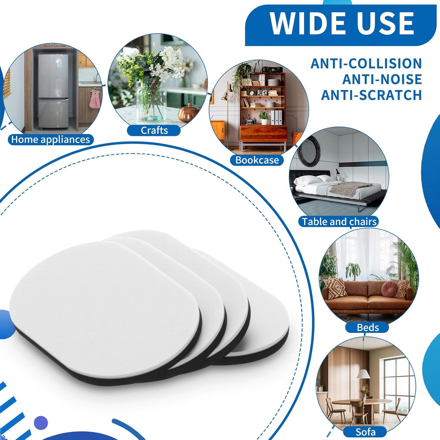 Deslizadores de Muebles Geelin 20 Pcs Fieltro 8.89x15.24 cm