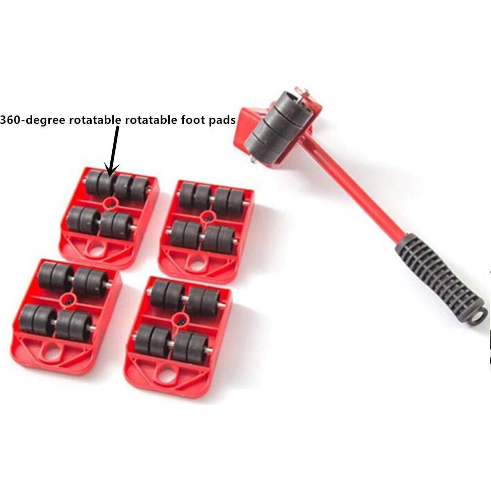 Juego de herramientas para mover muebles OUKEYI 5 pcs 150kg