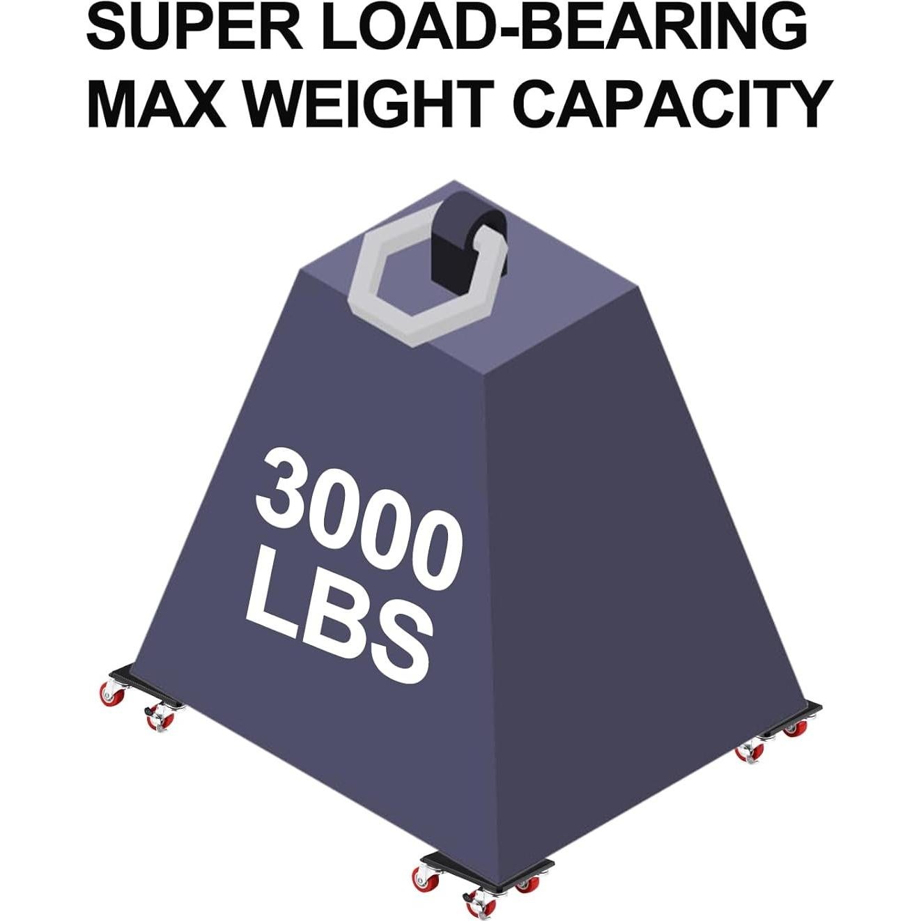 Carro de Mudanza OCGIG con Ruedas - 4 Paquetes, Carga 726kg