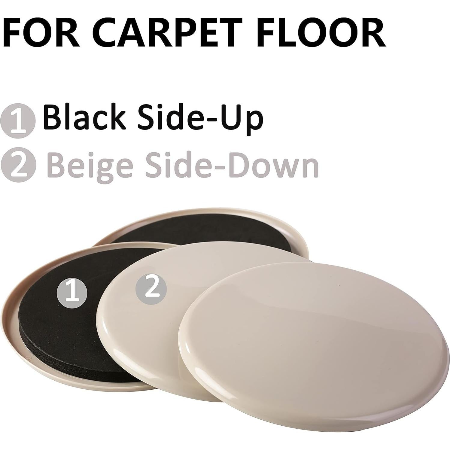 8 Piezas Deslizadores de Muebles Liyic 17.8 cm Alfombra